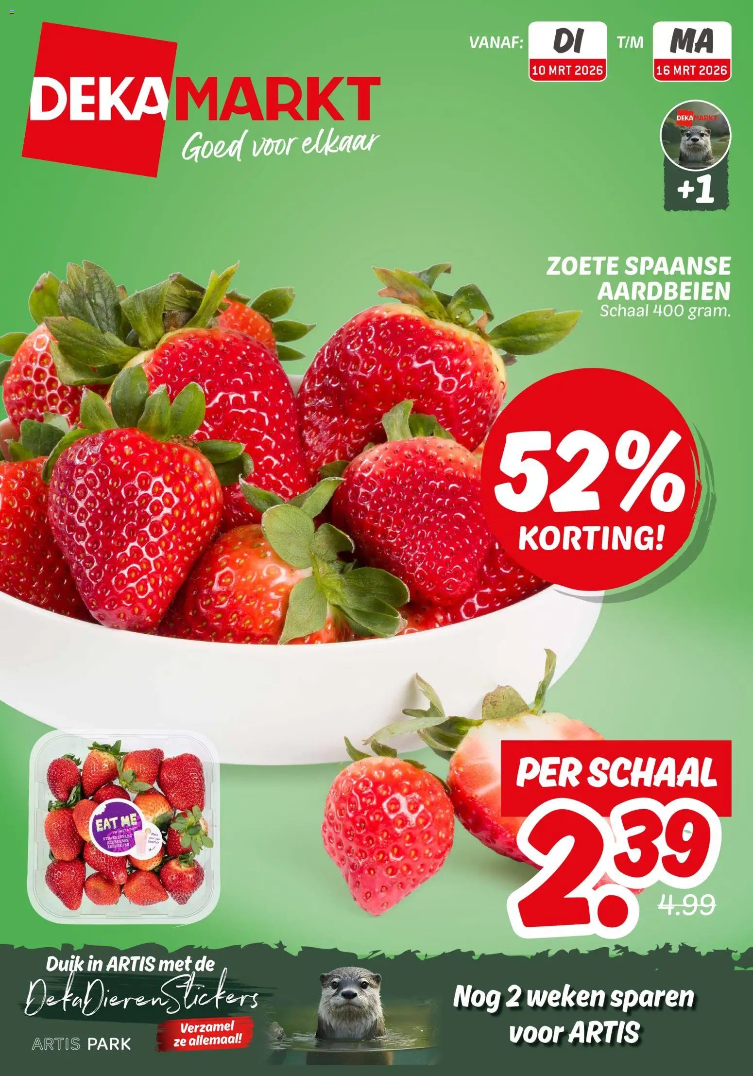 {H1} | Pagina: 1 | Producten: Aardbeien, Schaal, Stickers