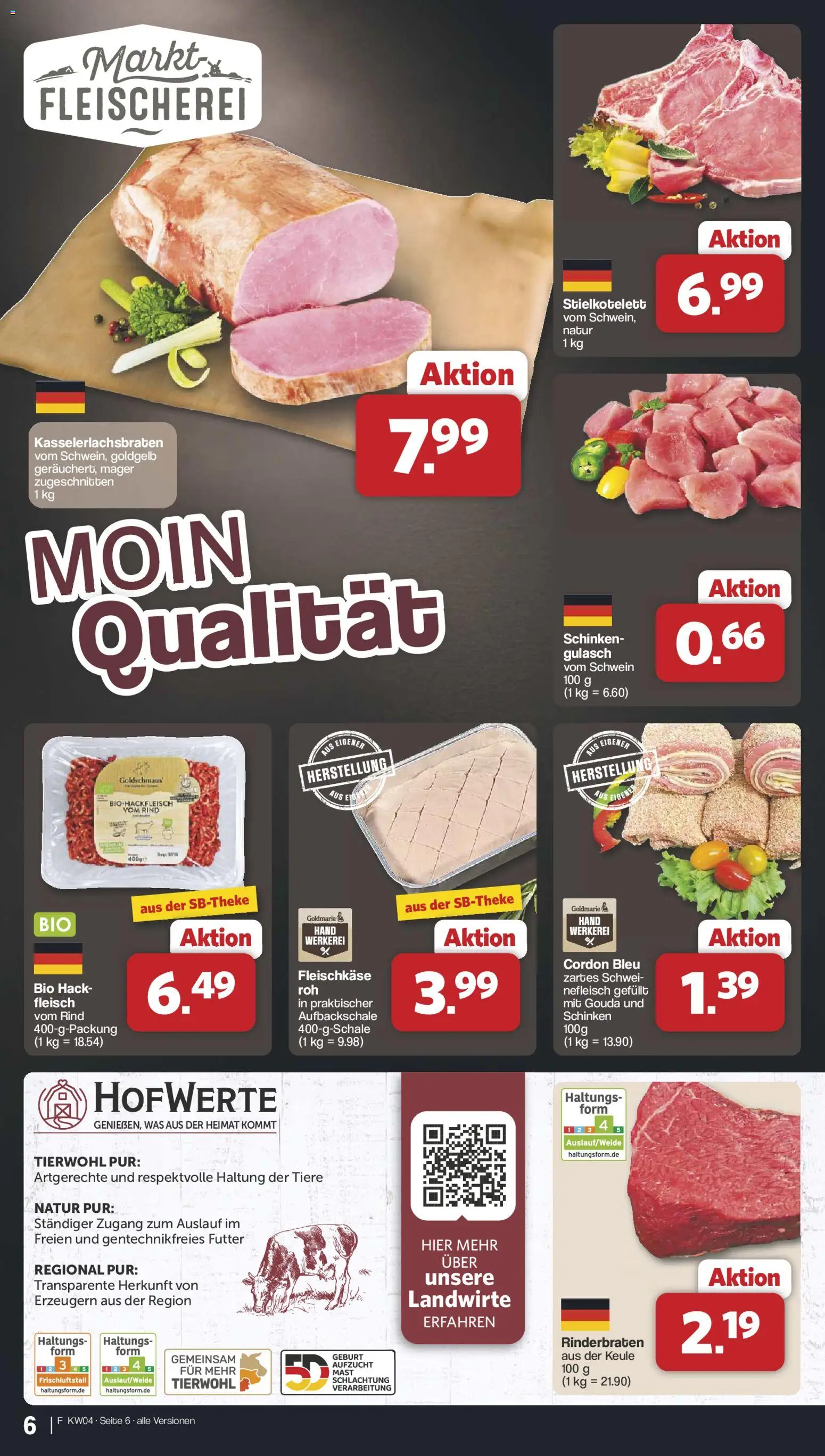 Famila Nordwest Prospekt 	 – gültig ab 19.01.2026 | Seite: 6 | Produkte: Rinderbraten, Gouda, Gulasch, Fleisch