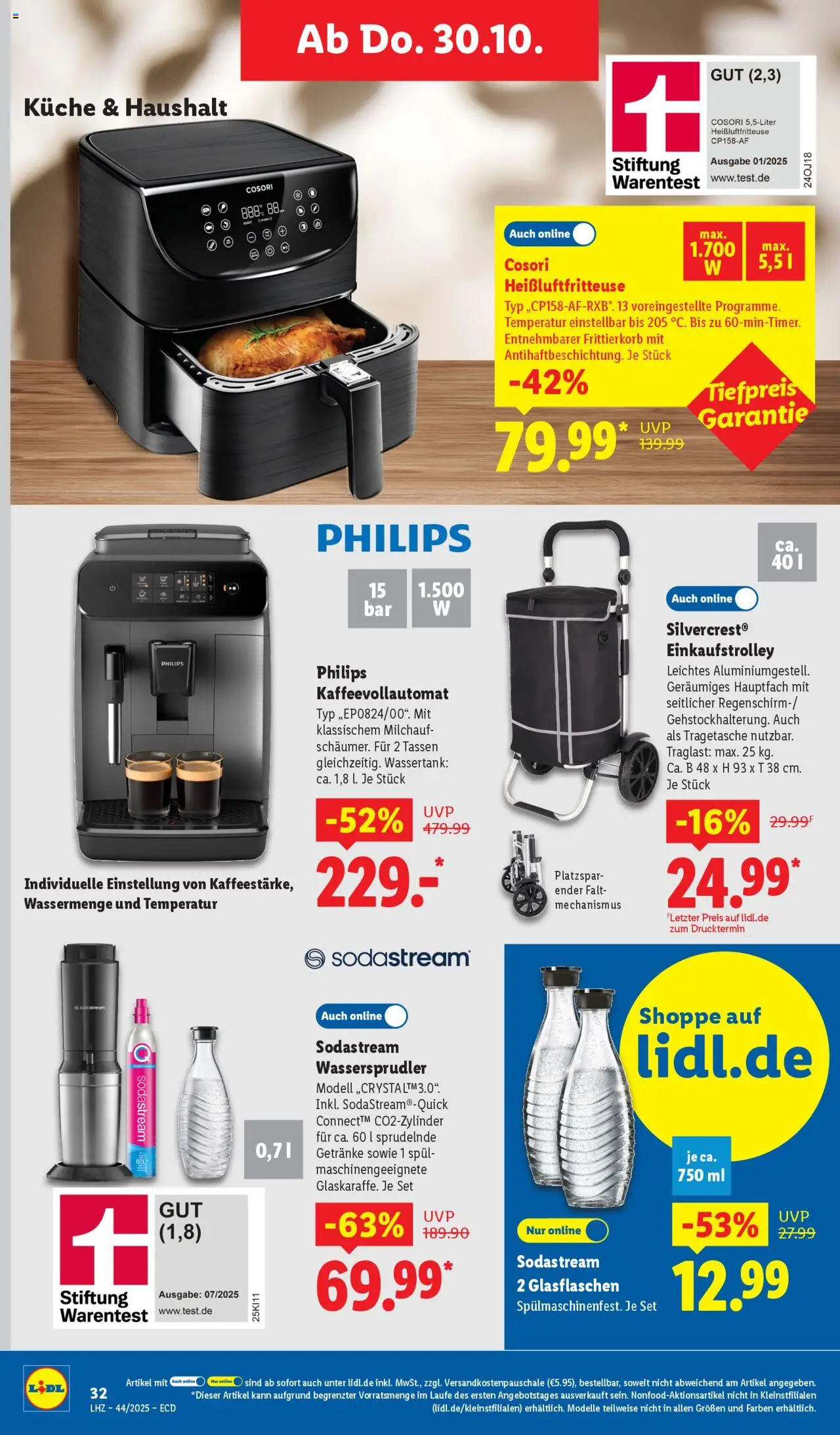 Lidl - Prospekt – gültig ab 27.10.2025 | Seite: 26 | Produkte: Philips, Küche, Heißluftfritteuse, Sodastream
