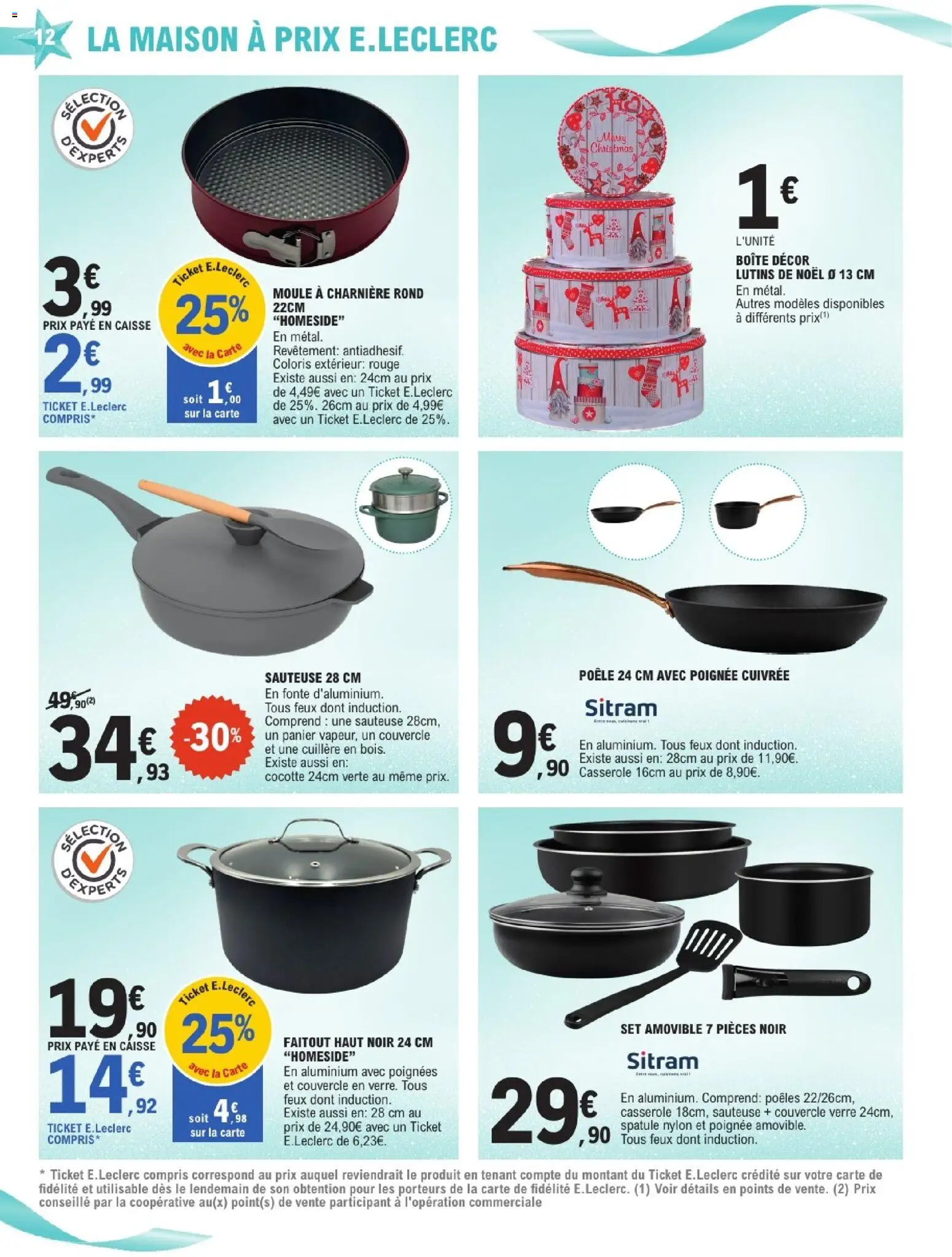 {H1} | Page: 12 | Produits: Spatule, Charnière, Poignées, Casserole