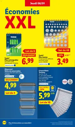 LIDL - Prévisualisation de LIDL catalogue semaine 2 valide à partir de 08.01.2026 | Page: 46 | Produits: Coton, Piles