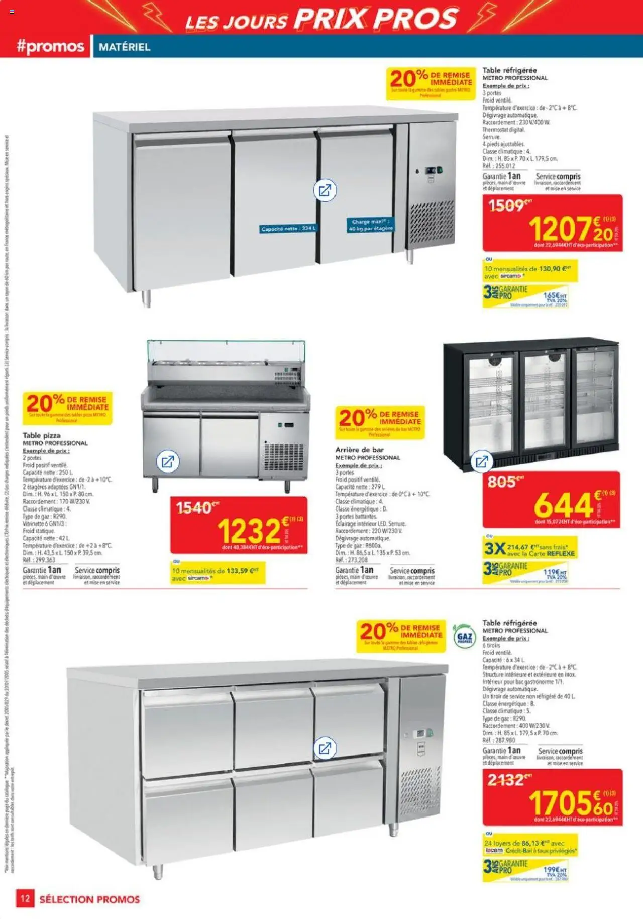  | Page: 12 | Produits: Poids, Portes, Tiroirs, Pizza