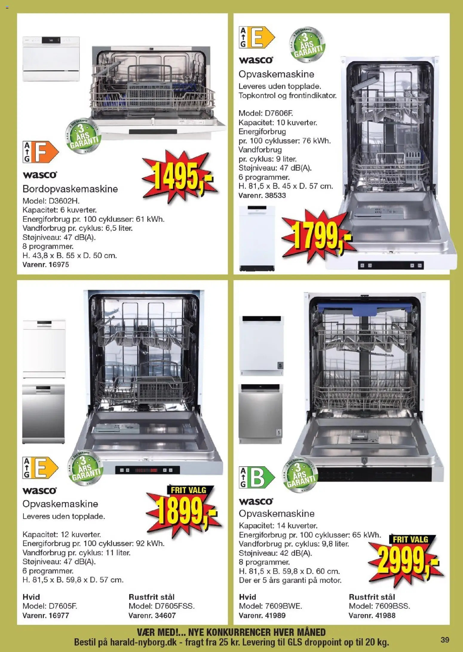 Harald Nyborg tilbudsavis – gyldig fra 08.01.2026 | Side: 43 | Produkter: Opvaskemaskine