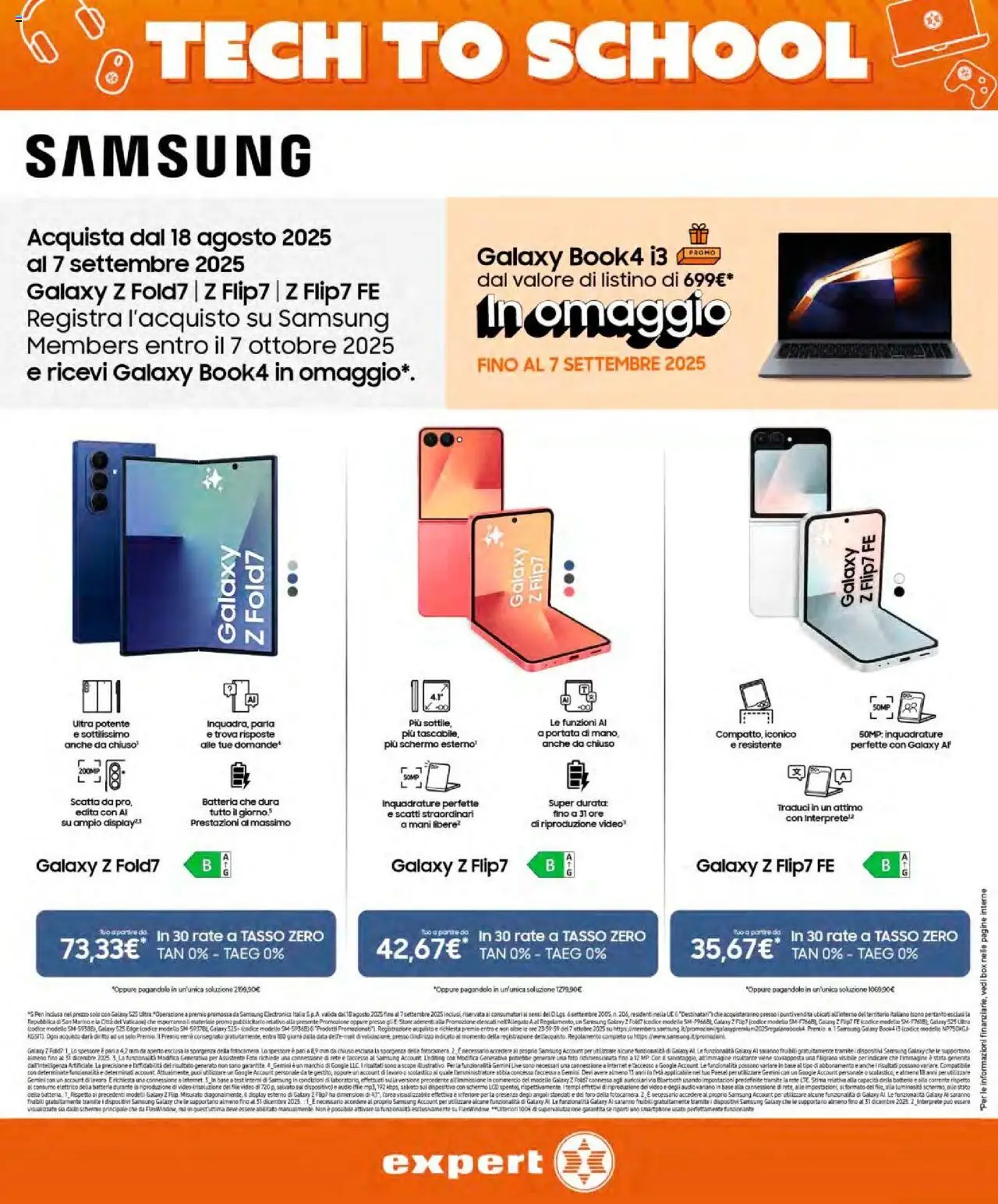 Volantino Expert del 06.09.2025 | Pagina: 5 | Prodotti: Data, Smartphone, Batteria, Samsung