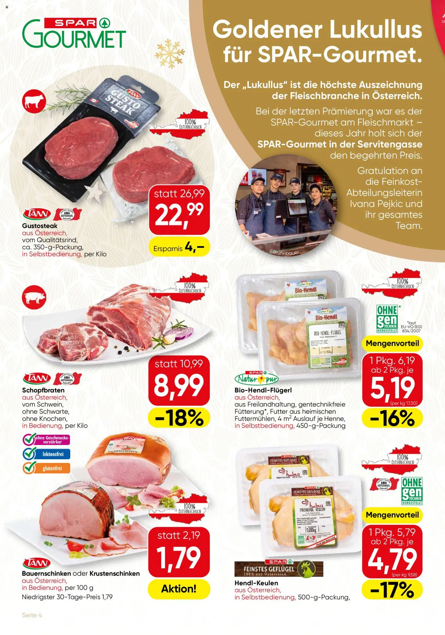 SPAR Gourmet Flugblatt gültig ab 27.11.2025 | Seite: 4