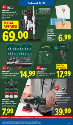 Volantino Lidl del 14.07.2025 | Pagina: 29 | Prodotti: Contenitore, Saldatrice, Piatto, Aspirapolvere