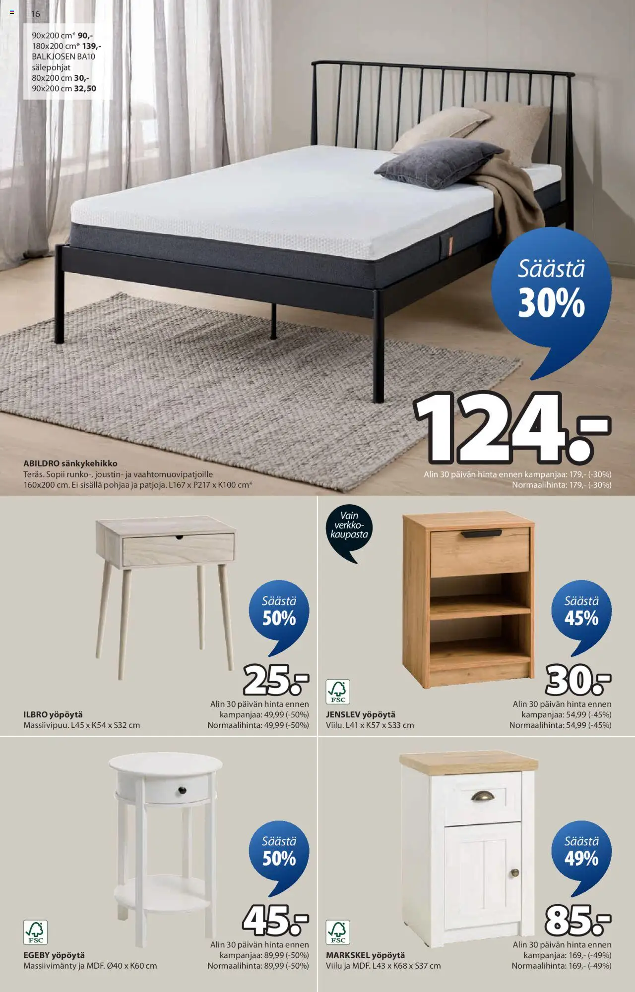  | Sivu: 16 | Tuotteet: Yöpöytä
