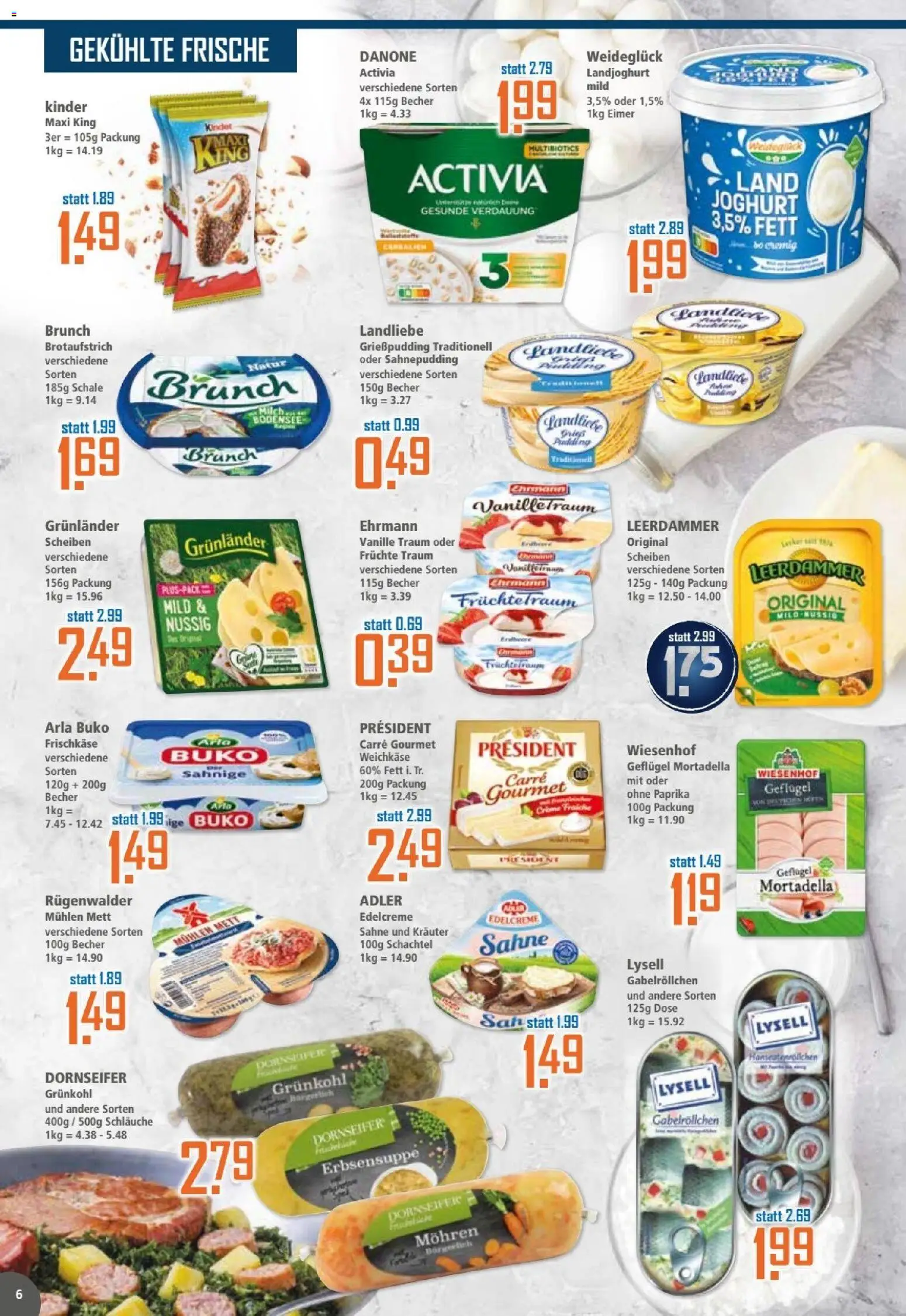 Klaas & Kock Prospekt – gültig ab 03.11.2025 | Seite: 6 | Produkte: Joghurt, Paprika, Sahne, Frischkase