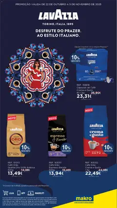 Pré-visualização Makro Monofolha Lavazza válido de 22.10.2025