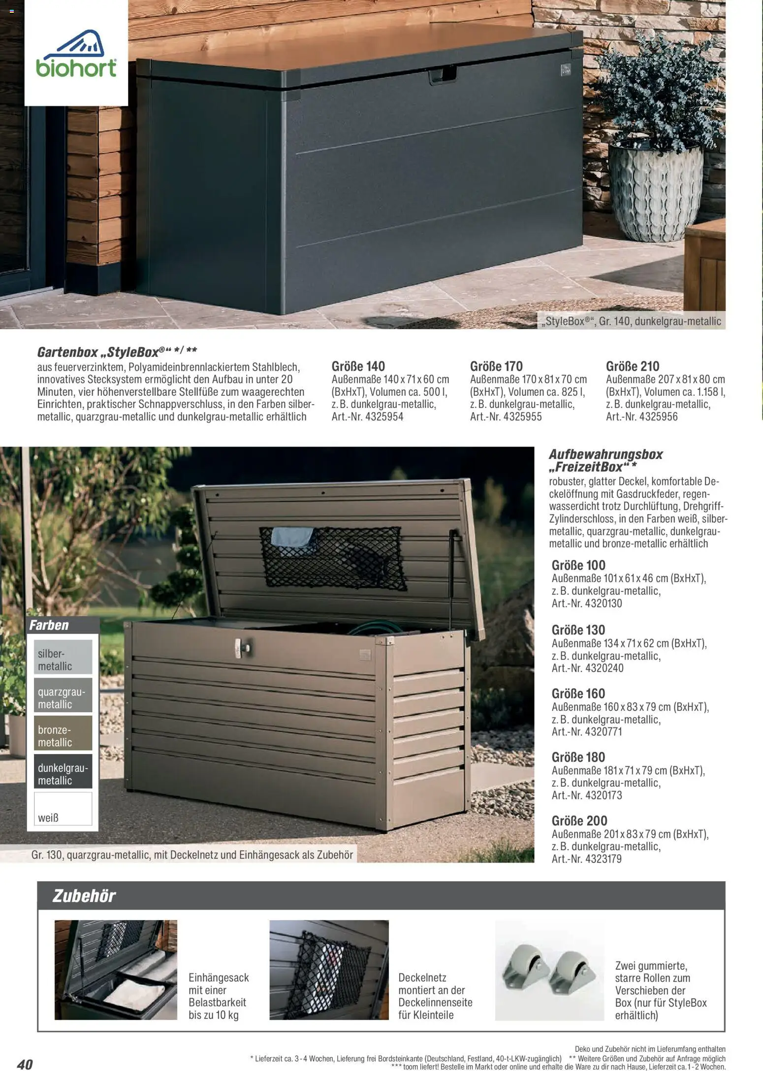 Toom Baumarkt Gartenhäuser & Carports 2026 – gültig ab 20.02.2026 | Seite: 40 | Produkte: Box