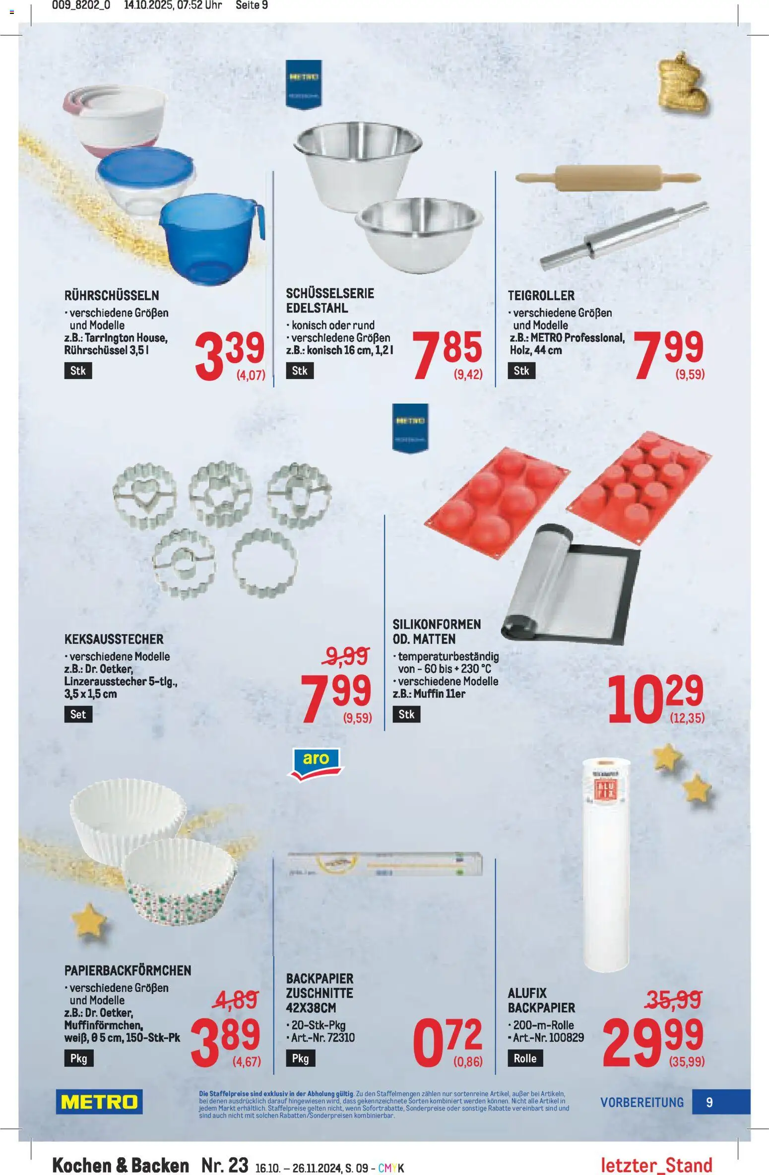 Metro Backen Spezial gültig ab 30.10.2025 | Seite: 9 | Produkte: Uhr
