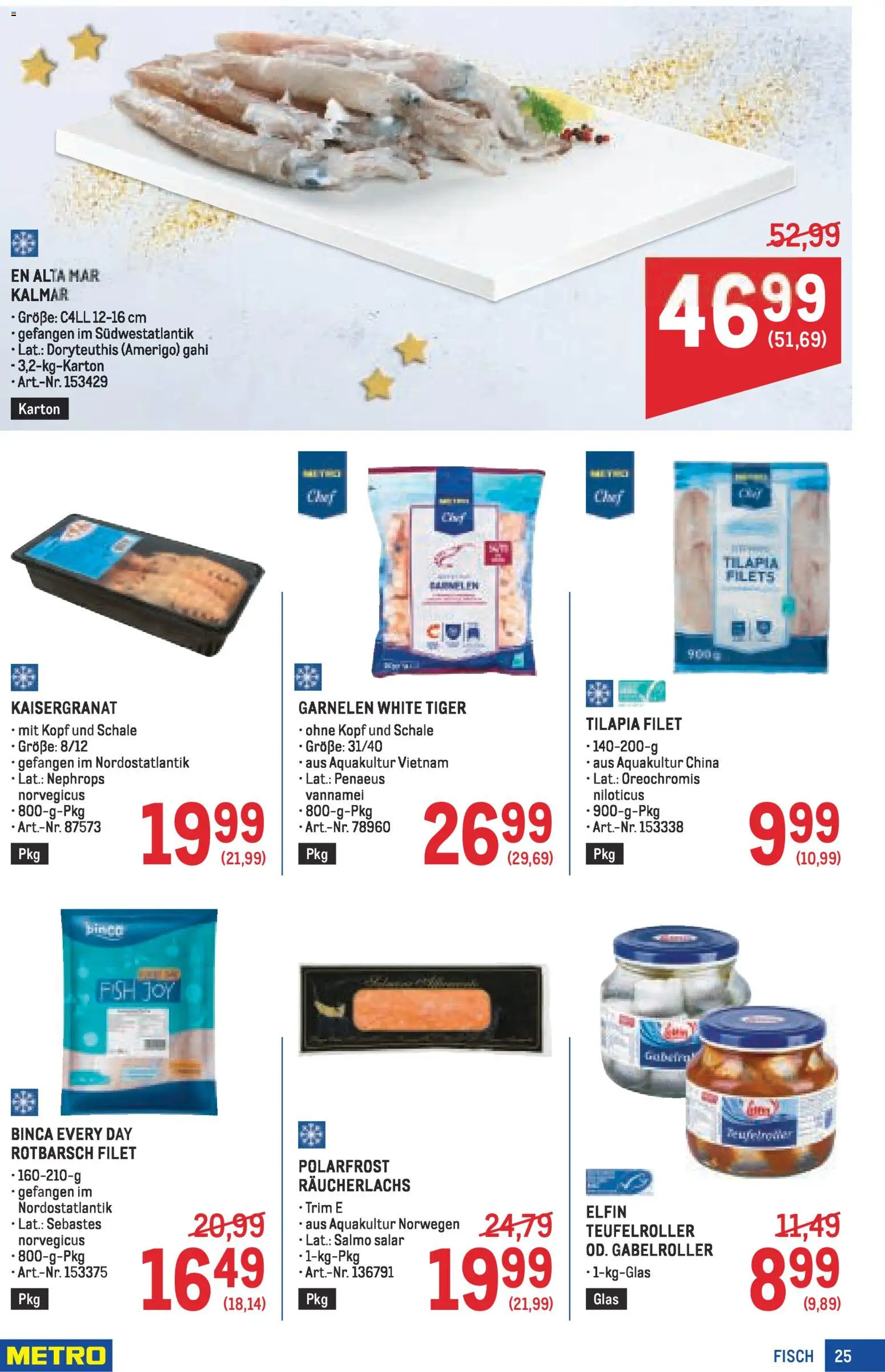 Metro angebote Profi gültig ab 27.11.2025 | Seite: 25 | Produkte: Fisch