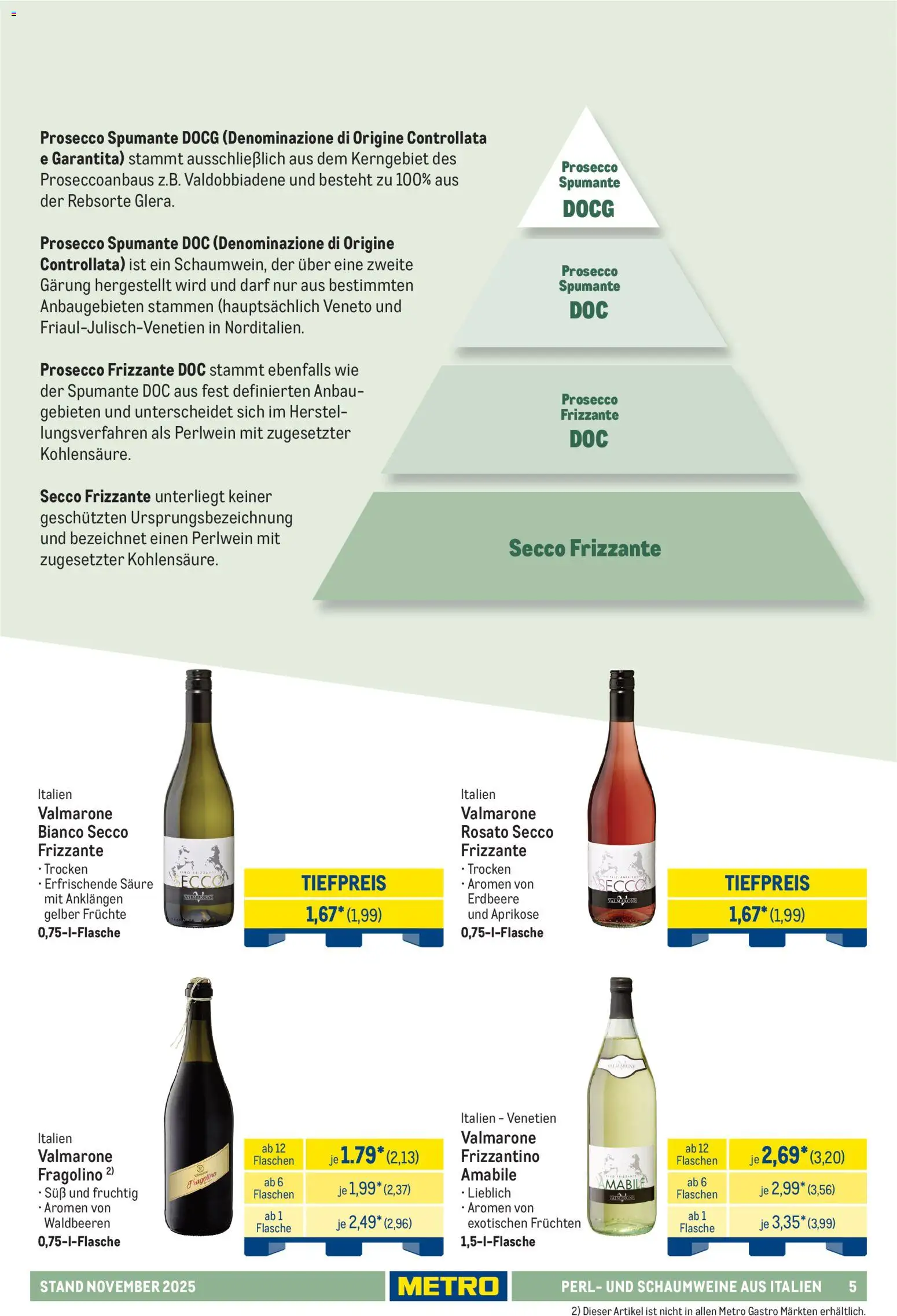 Metro - Hauswein-Katalog – gültig ab 12.11.2025 | Seite: 5 | Produkte: Prosecco
