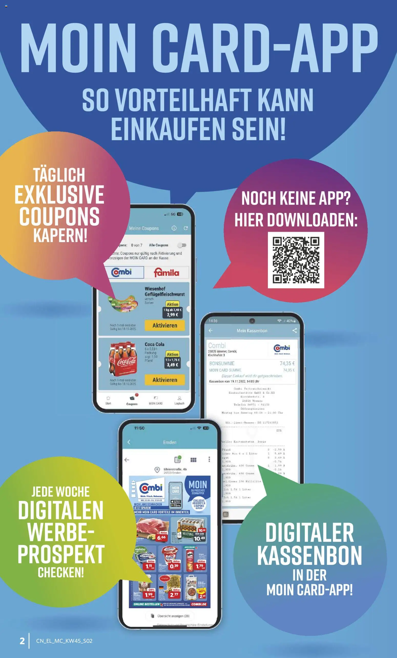 Combi Sonderangebote – gültig ab 03.11.2025 | Seite: 2 | Produkte: Coca cola, Cola, Telefon, Uhr