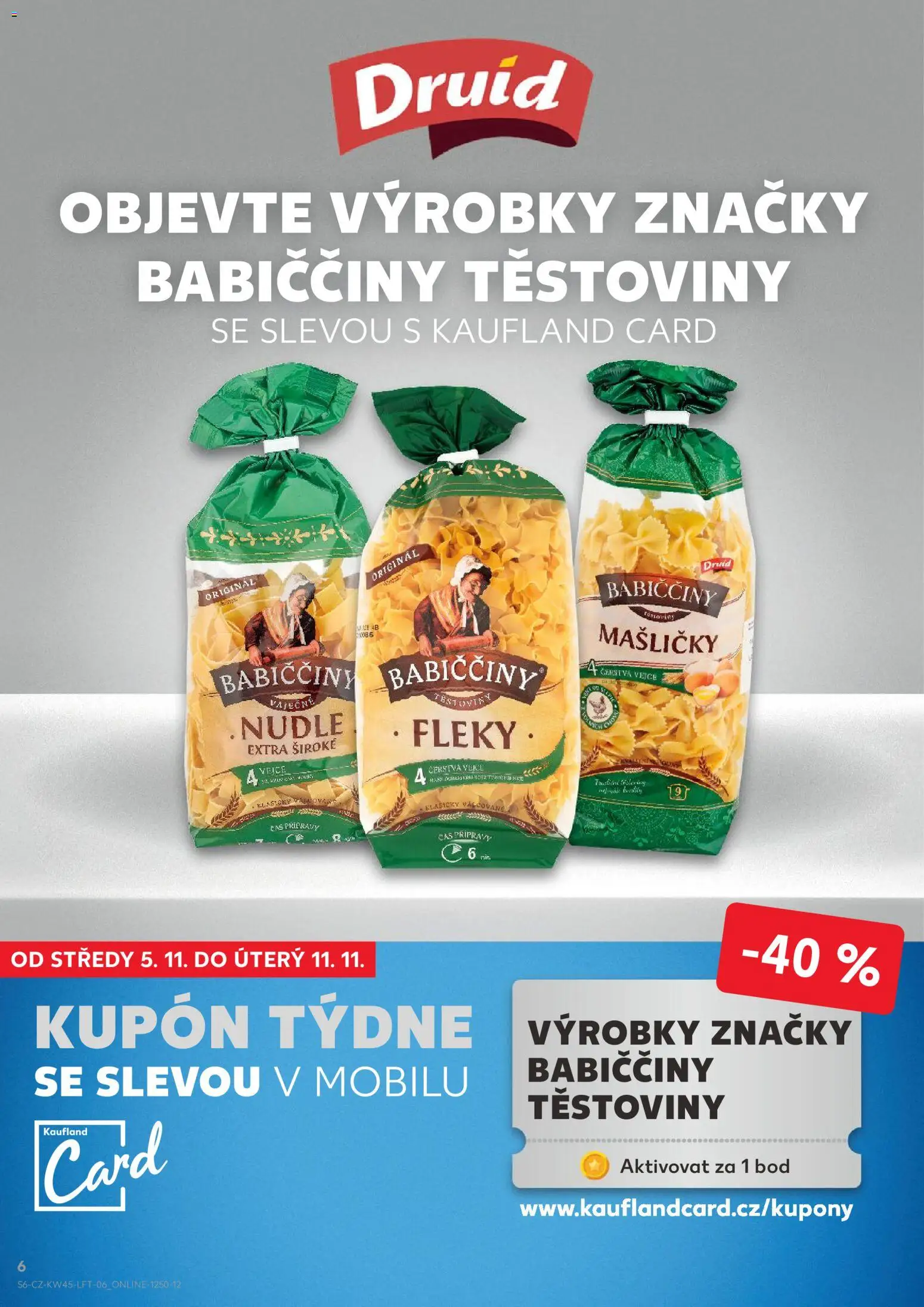 Kaufland leták - Liberec od 05.11.2025 | Strana: 6 | Produkty: Vejce, Těstoviny, Nudle