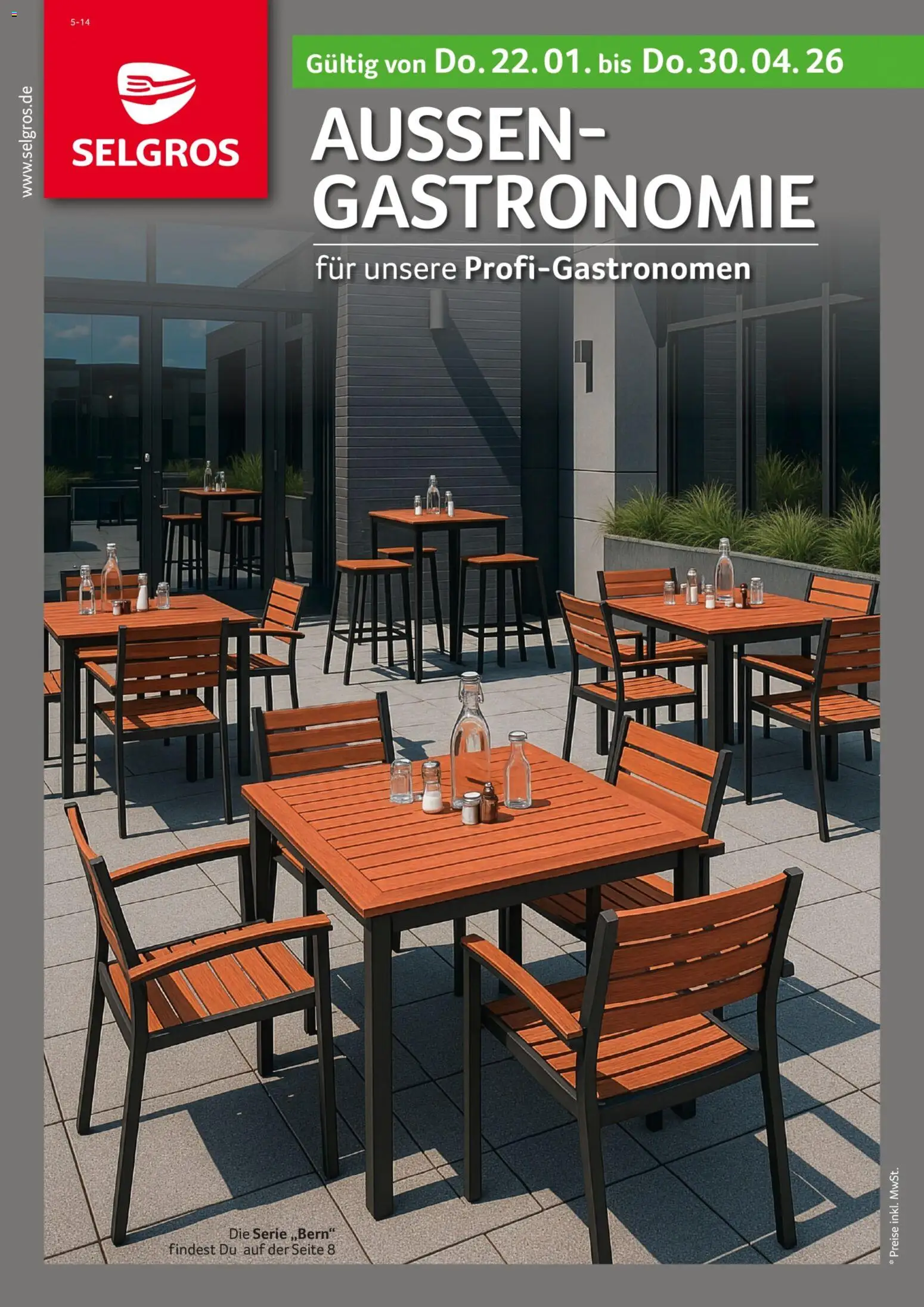 Selgros Außengastronomie – gültig ab 22.01.2026 | Seite: 1