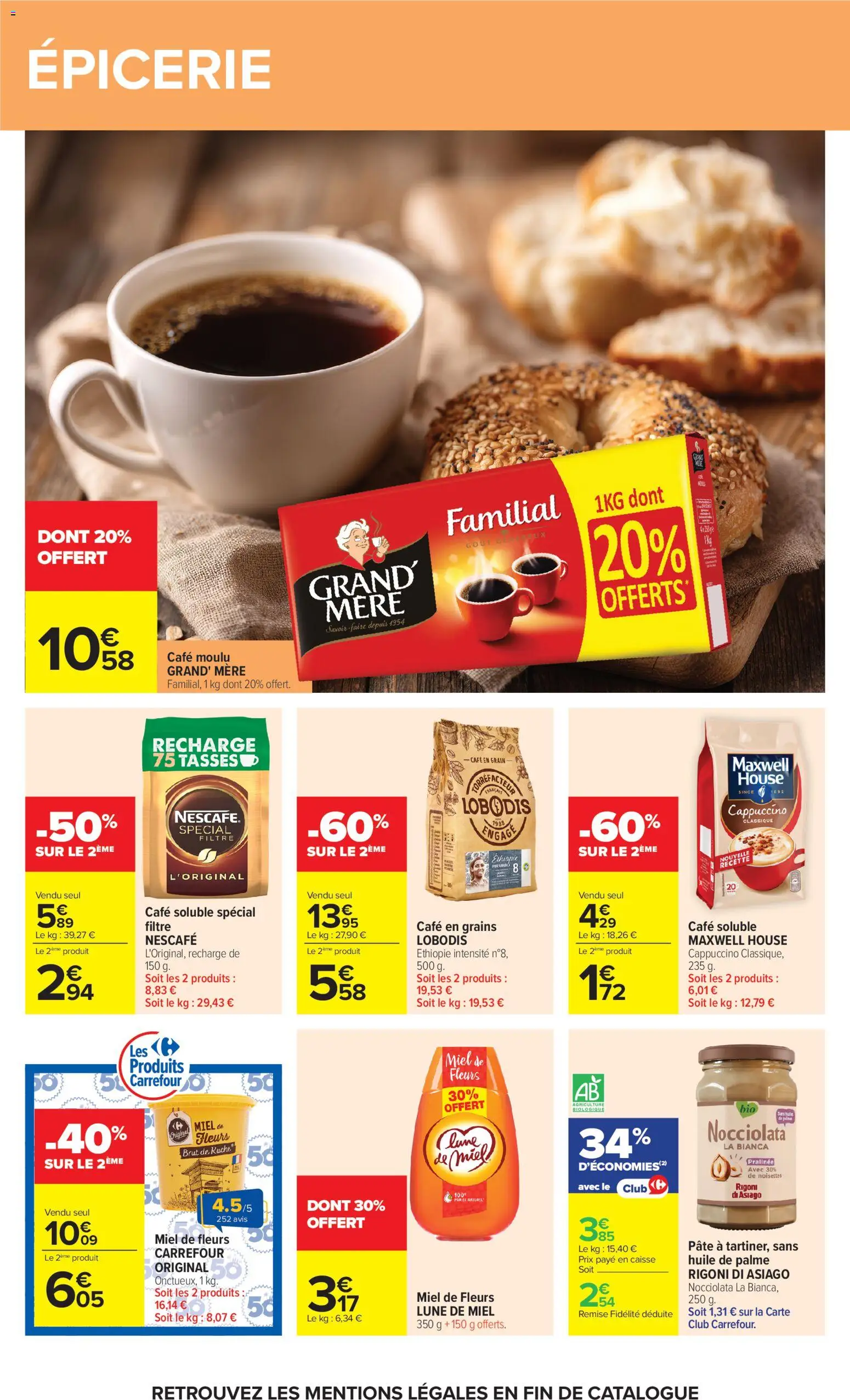 {H1} | Page: 41 | Produits: Noisettes, Café en grain, Huile, Tasses