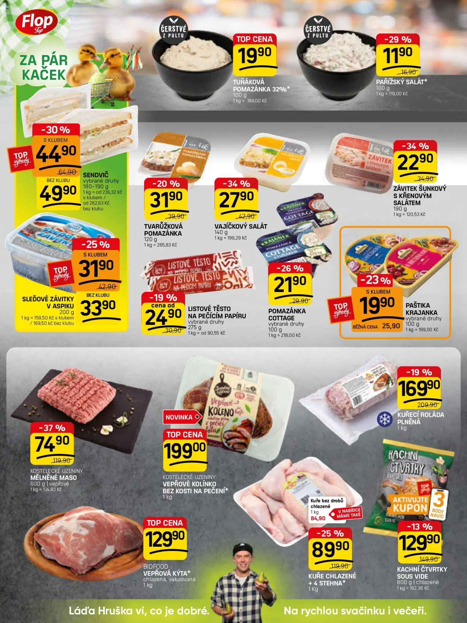 Flop leták - FlopTop od 25.02.2026 | Strana: 6 | Produkty: Vepřové koleno, Listové těsto, Kuře chlazené, Body