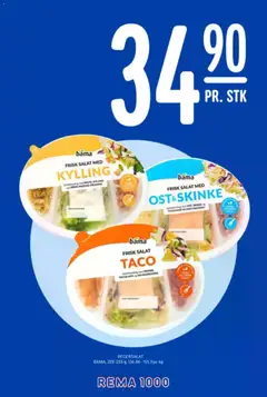 Forhåndsvisning av Rema 1000 kundeavis gyldig fra 26.01.2026 | Side: 20 | Produkter: Skinke, Salat, Dressing, Taco