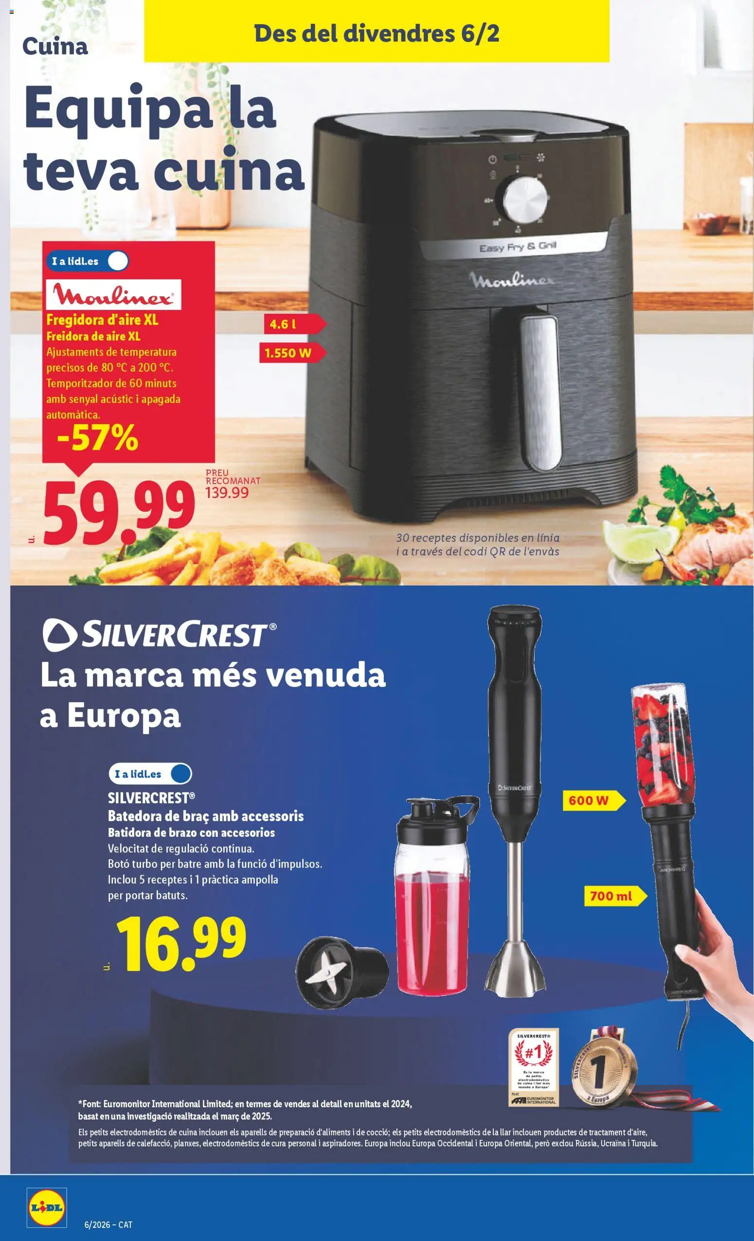 Lidl folleto de bazar │ válido desde el 02.02.2026 | Página: 16 | Productos: Batidora, Freidora