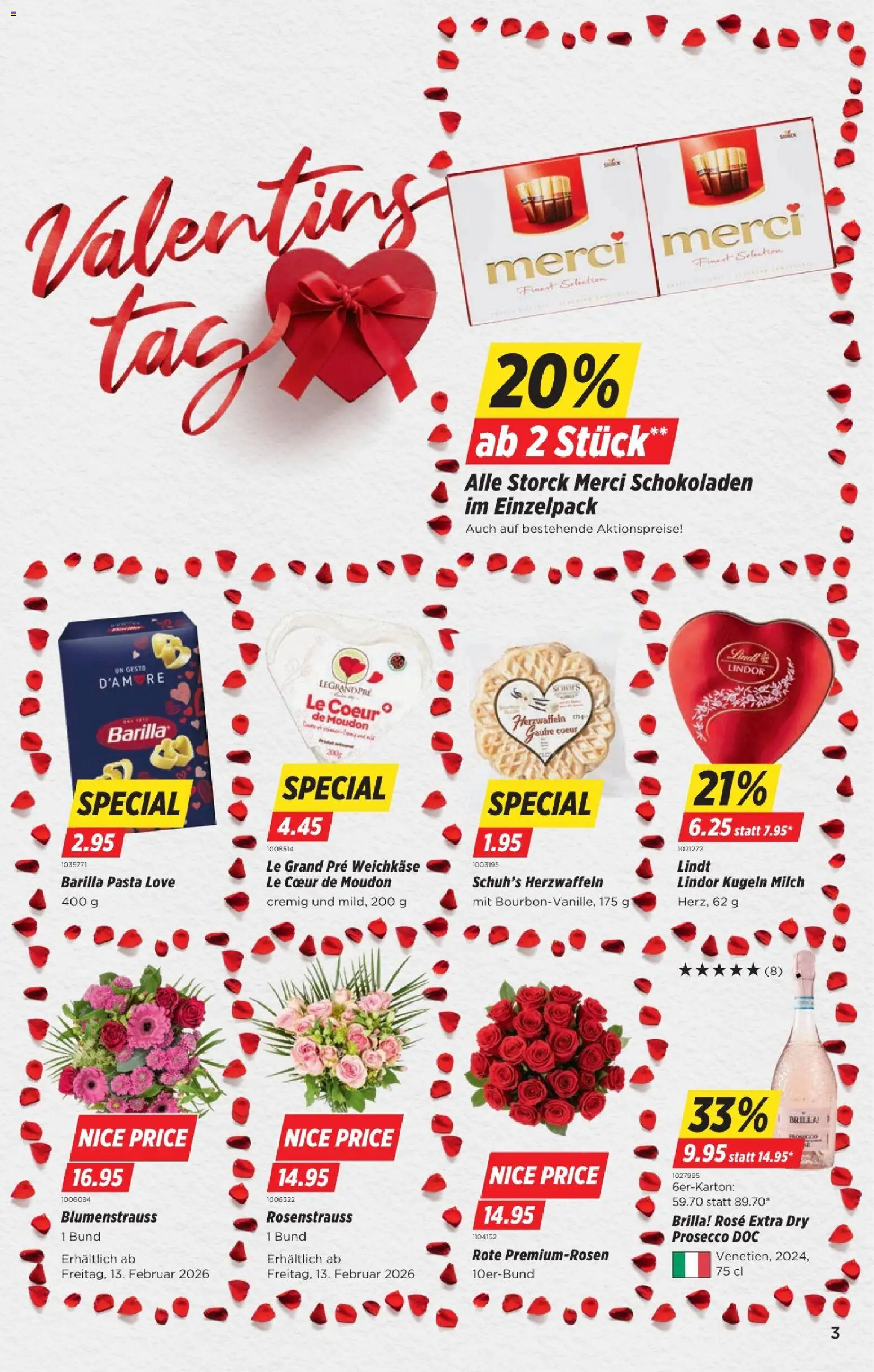 Denner Aktionen – gültig ab 12.02.2026 | Seite: 3 | Produkte: Barilla, Milch, Pasta