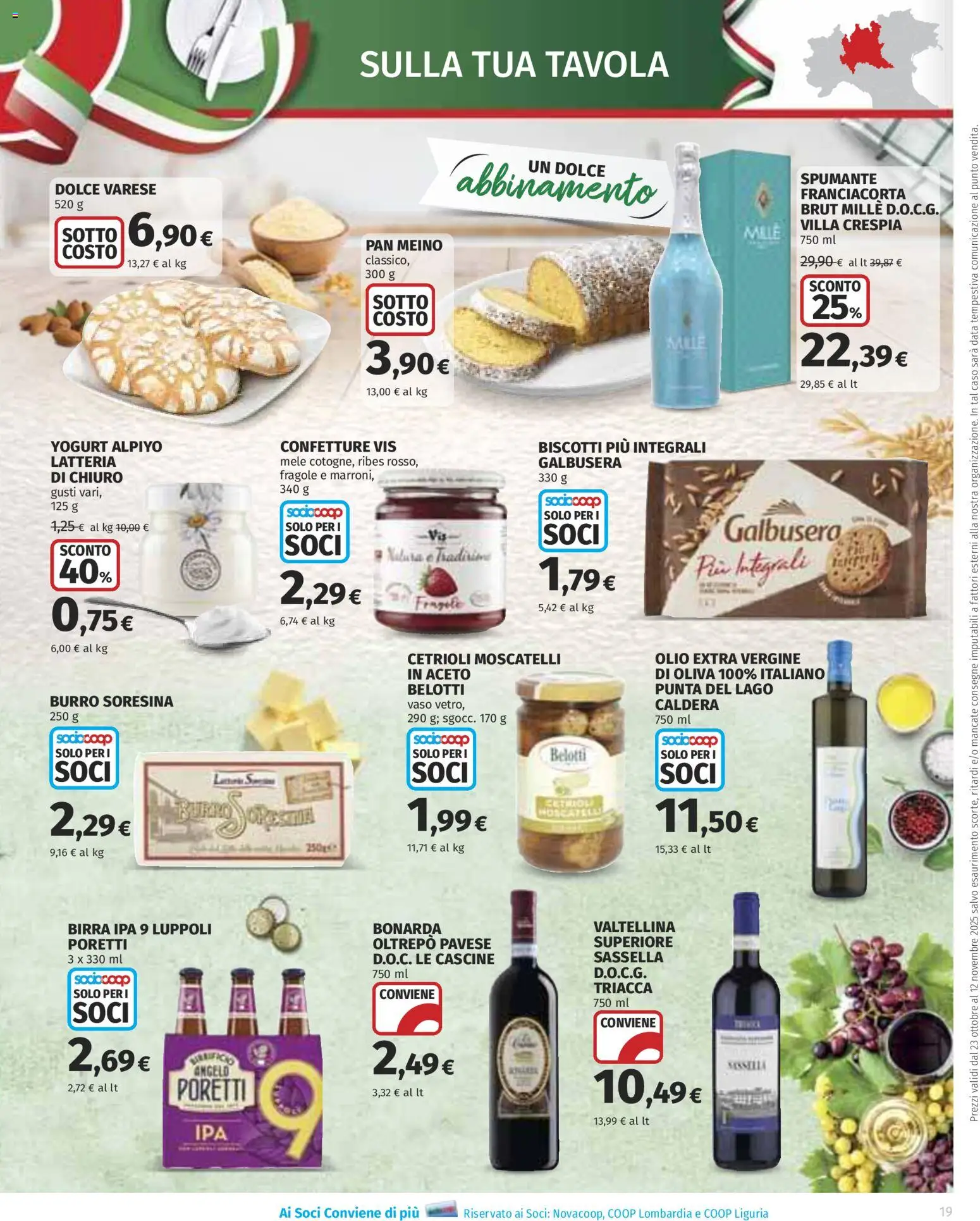 Volantino COOP del 23.10.2025 | Pagina: 19 | Prodotti: Yogurt, Fragole, Biscotti, Olio extra vergine