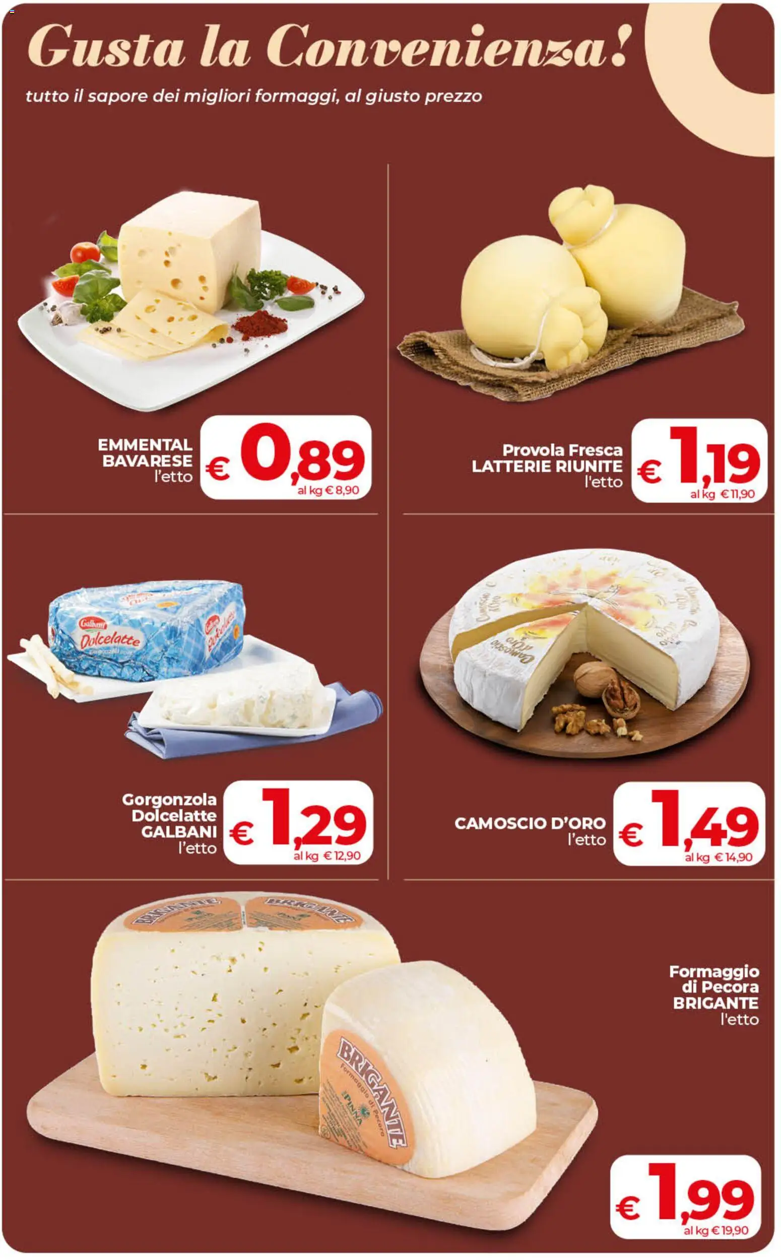 Volantino COOP del 13.02.2026 | Pagina: 21 | Prodotti: Formaggio, Provola, Gorgonzola, Emmental