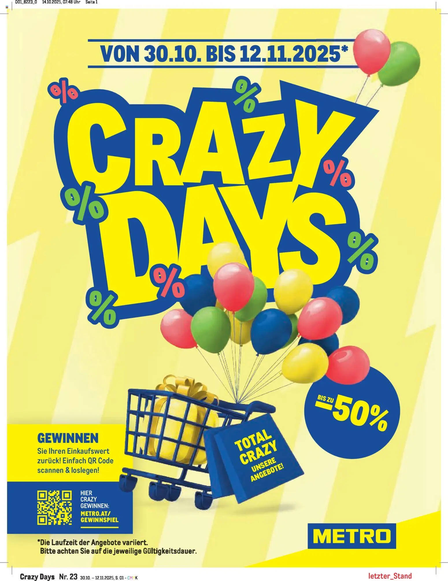 Metro Crazy Days gültig ab 30.10.2025 | Seite: 1 | Produkte: Uhr