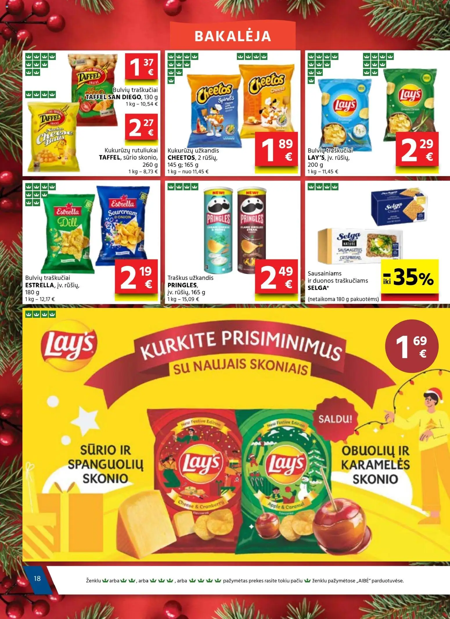 AIBE akcijos nuo 18.12.2025 | Puslapis: 18 | Prekių: Traškus užkandis, Traškučiai