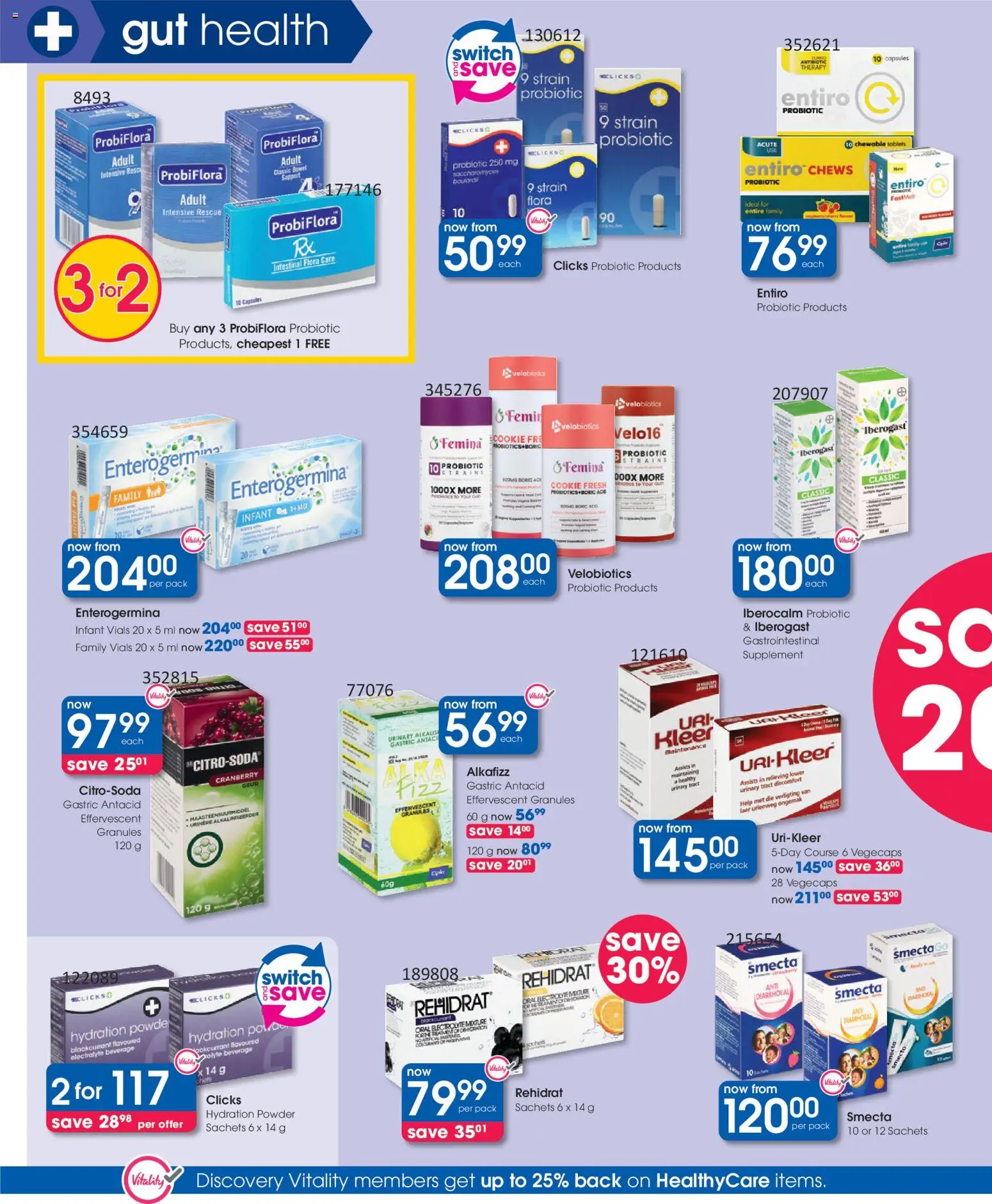 New Clicks catalogue – valid from 30.12.2025 | Page: 24 | Products: Powder, Switch