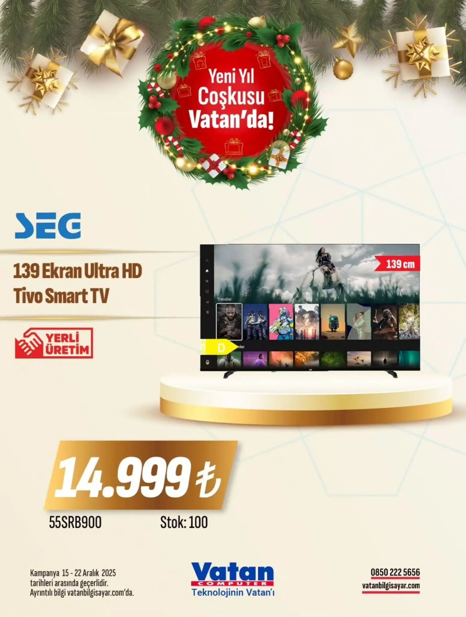Vatan Bilgisayar İndirim - 15.12.2025 tarihinden itibaren geçerlidir | Sayfa: 14 | Ürünler: TV