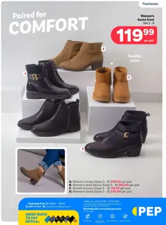 PEP Stores specials catalogue – valid from 25.03.2026 | Page: 6 | Products: Boots