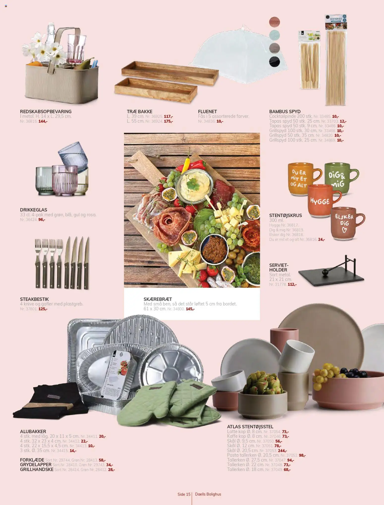 Daells Bolighus tilbudsavis – gyldig fra 18.03.2026 | Side: 15 | Produkter: Kaffe, Skærebræt, Pasta