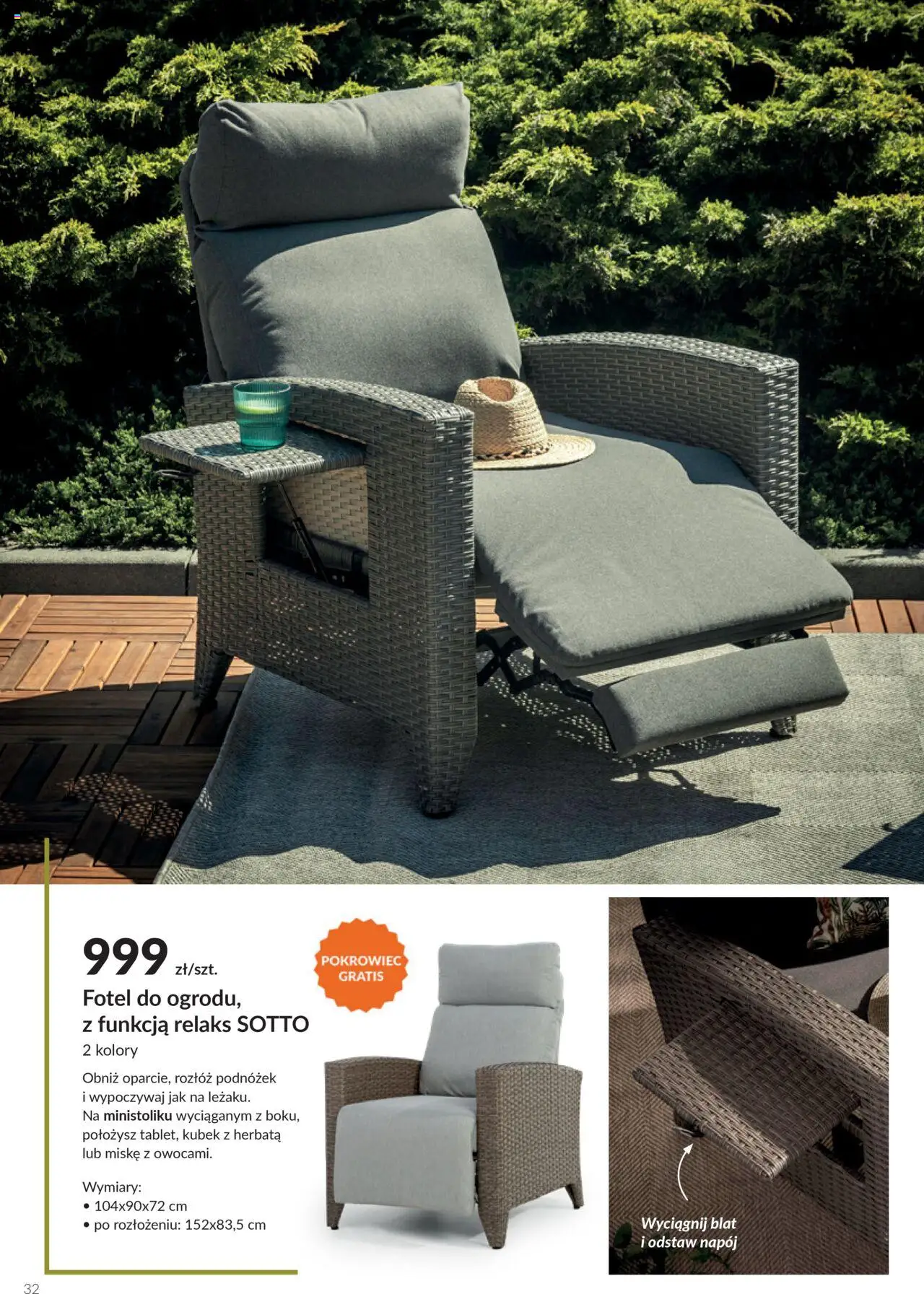 Salony Agata Gazetka - Ogród od 26.05.2025 | Strona: 32 | Produkty: Fotel, Herbata