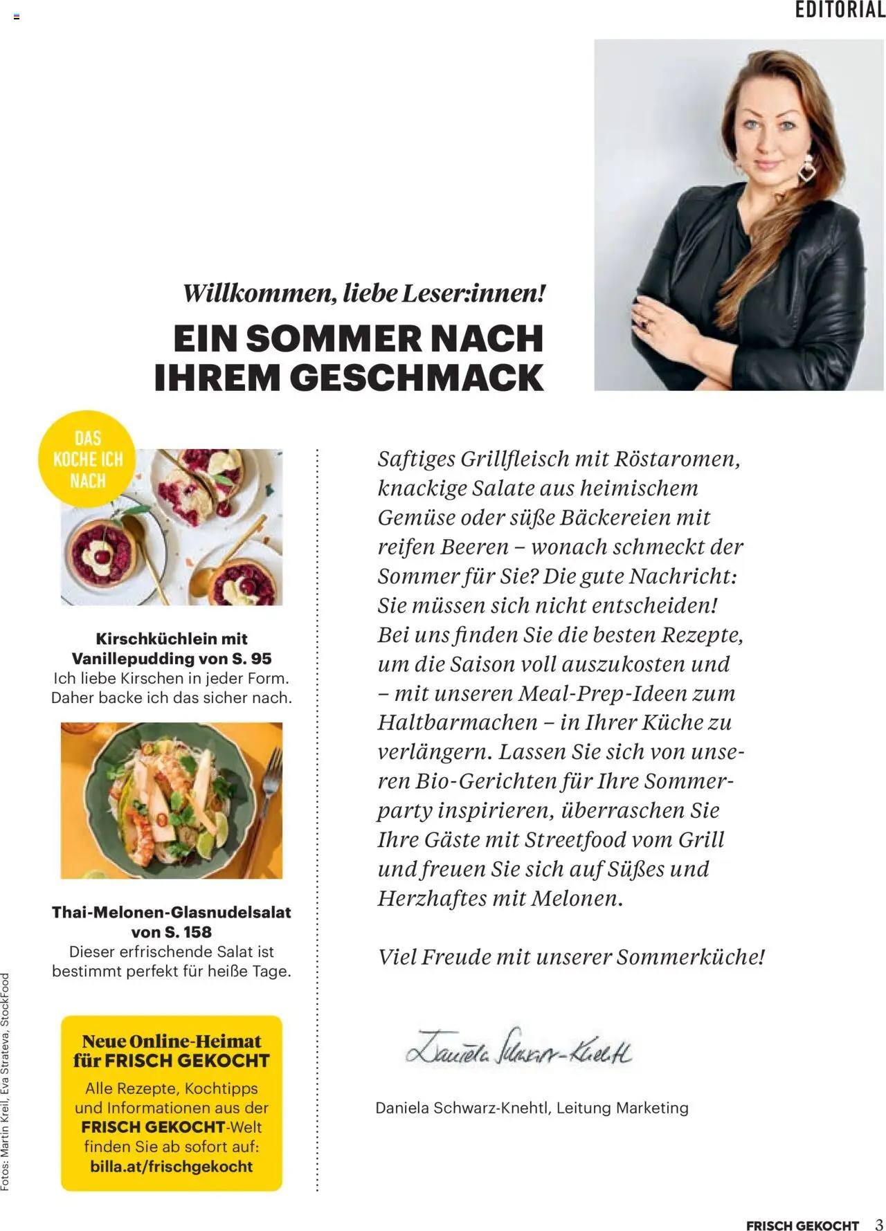 Billa Frisch Gekocht gültig ab 03.07.2025 | Seite: 3 | Produkte: Salat, Gemüse, Grill