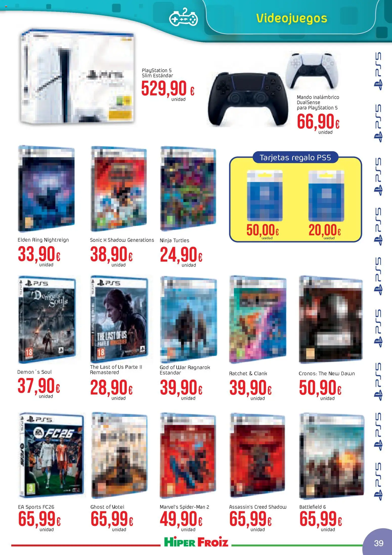 Froiz - Catálogo Juguetes │ válido desde el 21.11.2025 | Página: 39 | Productos: Playstation