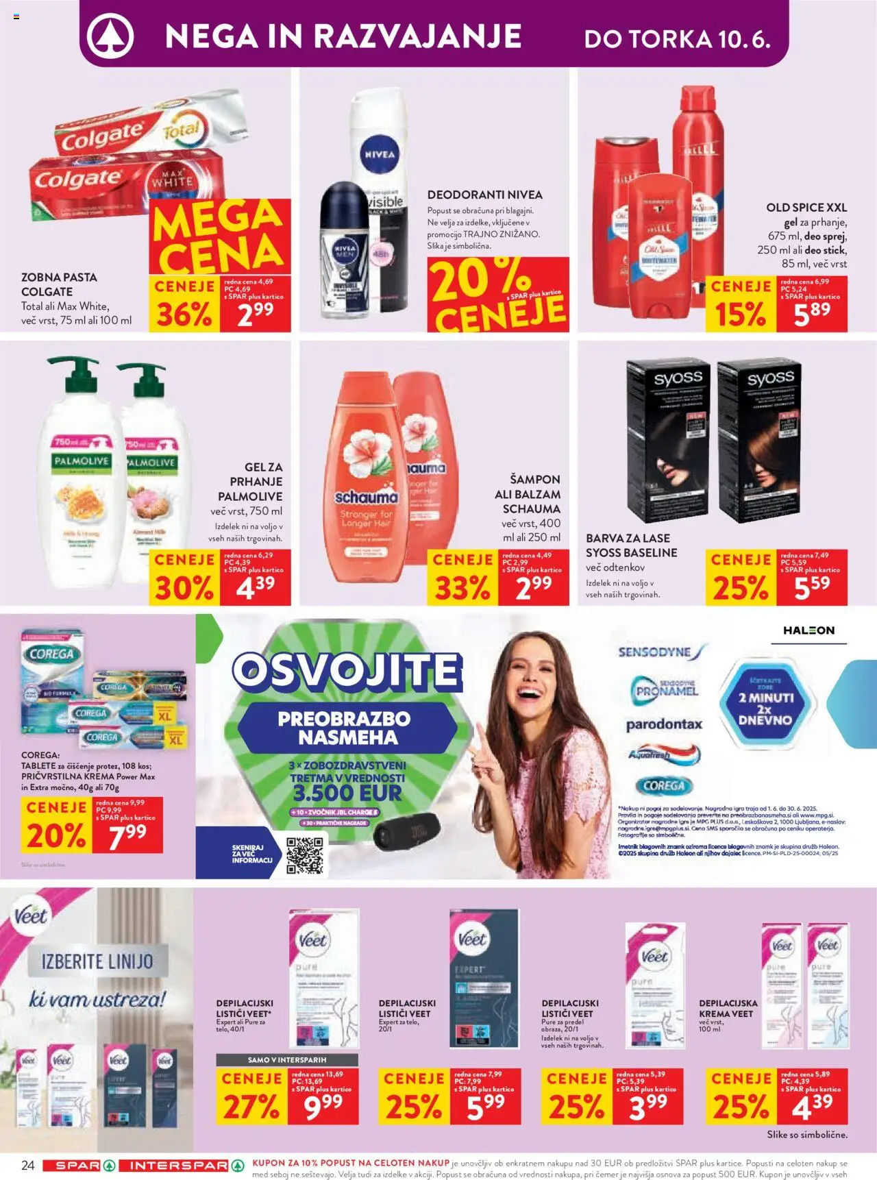 Spar katalog 23/25 │ velja od 04.06.2025 | Stran: 31 | Izdelki: Zvocnik, Barva za lase, Krema, Zobna pasta