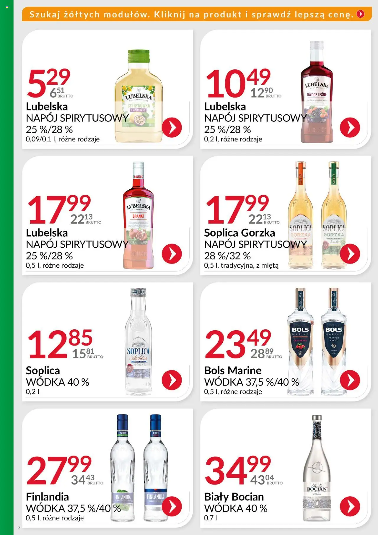 Eurocash Gazetka - Ofensywa Cenowa Alkoholowa od 16.06.2025 | Strona: 2 | Produkty: Soplica wódka, Mięta, Wódka, Owoce