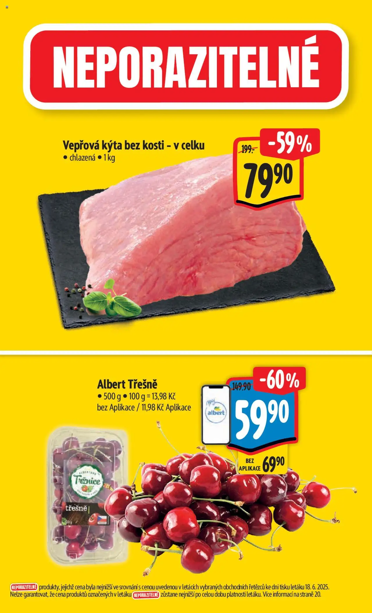 Albert leták - Hypermarket od 25.06.2025 | Strana: 2 | Produkty: Třešně, Kýta bez kosti, Vepřová Kýta, Kýta