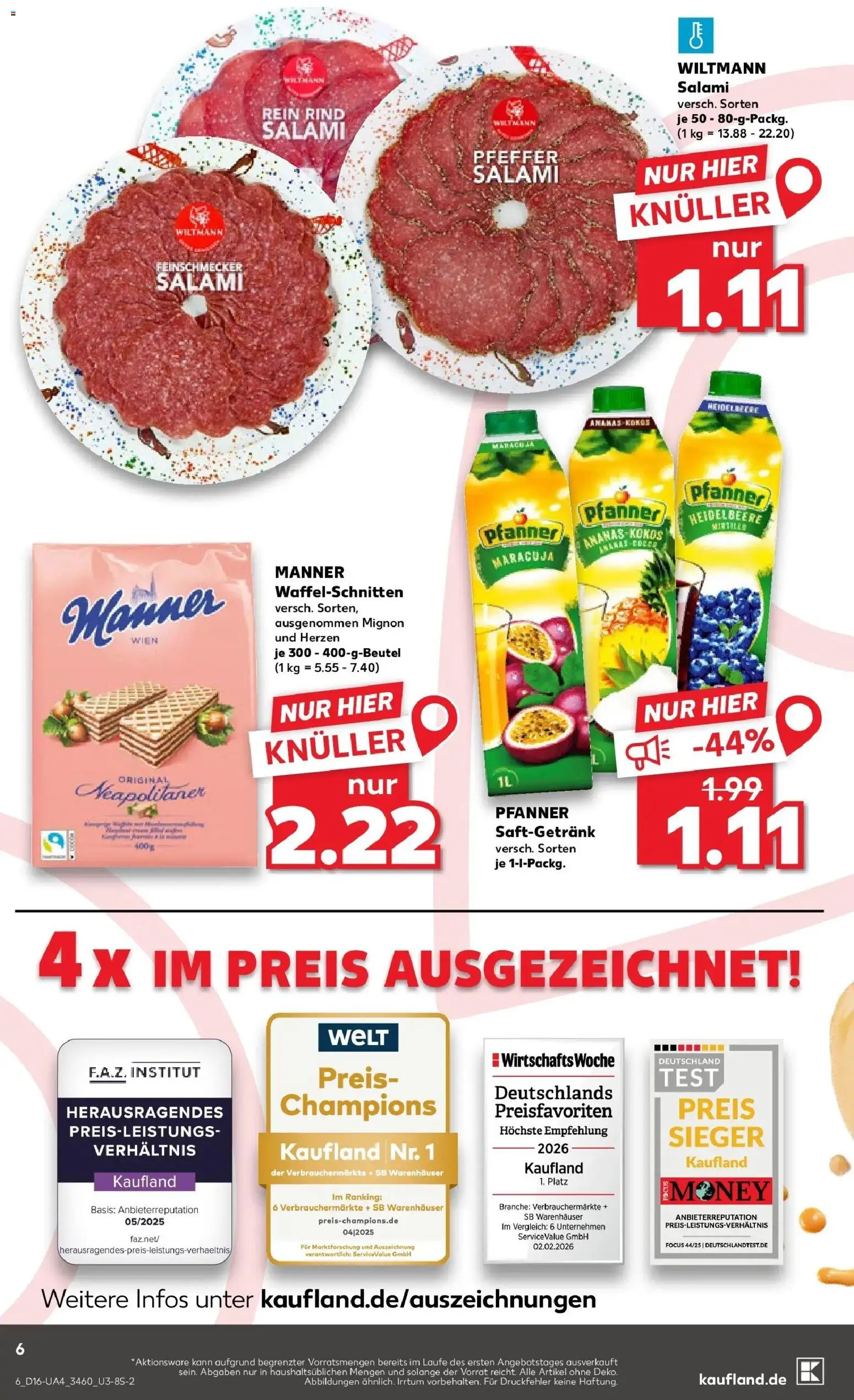 Kaufland Prospekt Weiden In Der Oberpfalz	 – gültig ab 16.04.2026 | Seite: 6 | Produkte: Salami