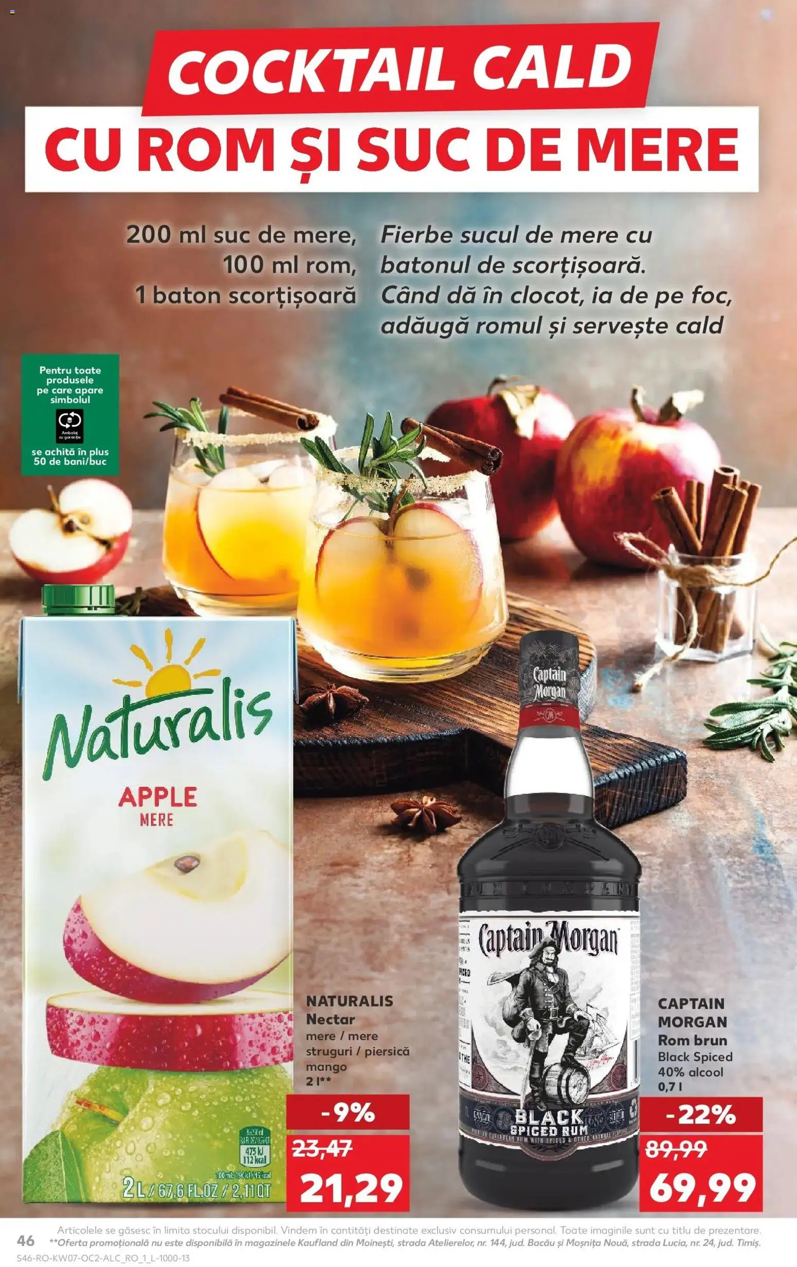 Noul catalog Kaufland – valabil de la 11.02.2026 | Pagină: 46 | Produse: Mere, Cocktail, Rom, Mango
