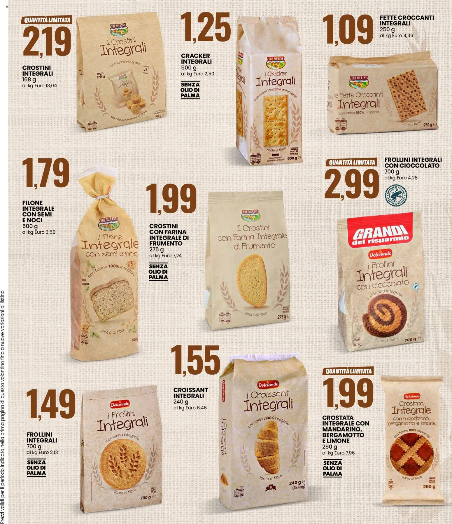 Volantino Eurospin del 26.02.2026 | Pagina: 11 | Prodotti: Noci, Crostini, Croissant, Frollini