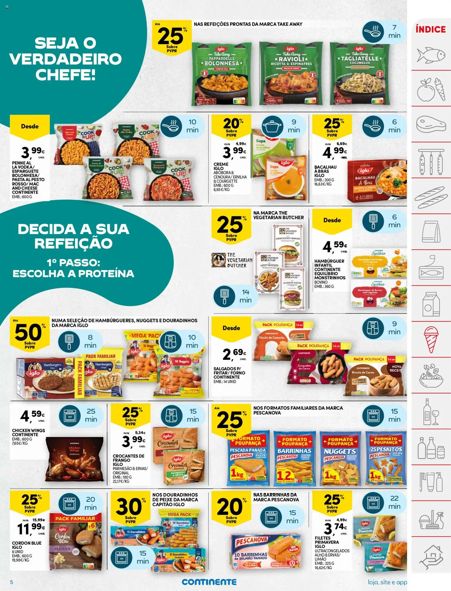 Continente folheto │ válido de 24.02.2026 | Página: 5 | Produtos: Bacalhau, Frango, Pescada, Proteina