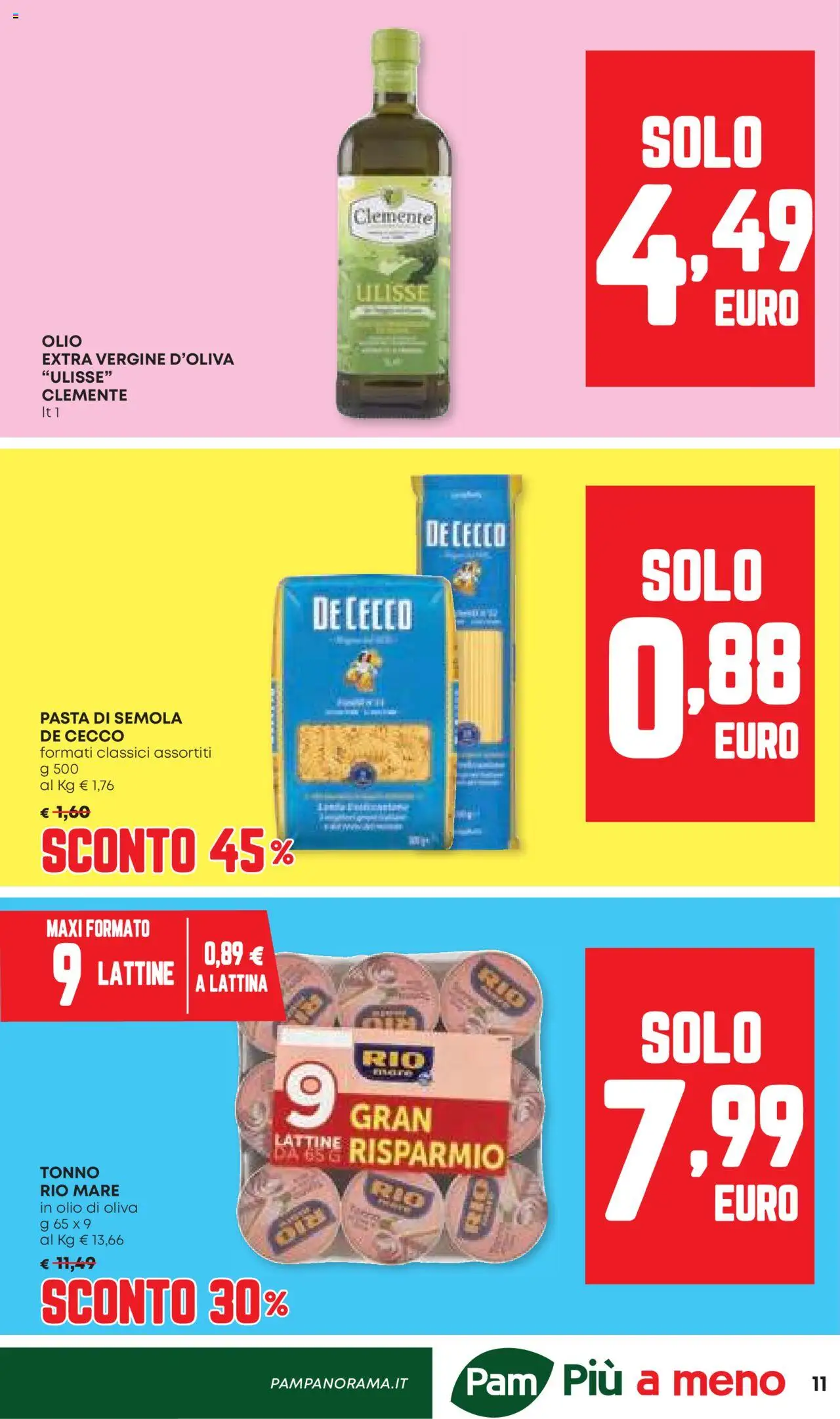 Volantino Panorama del 25.09.2025 | Pagina: 11 | Prodotti: Olio, Pasta, Tonno, Olio di Oliva