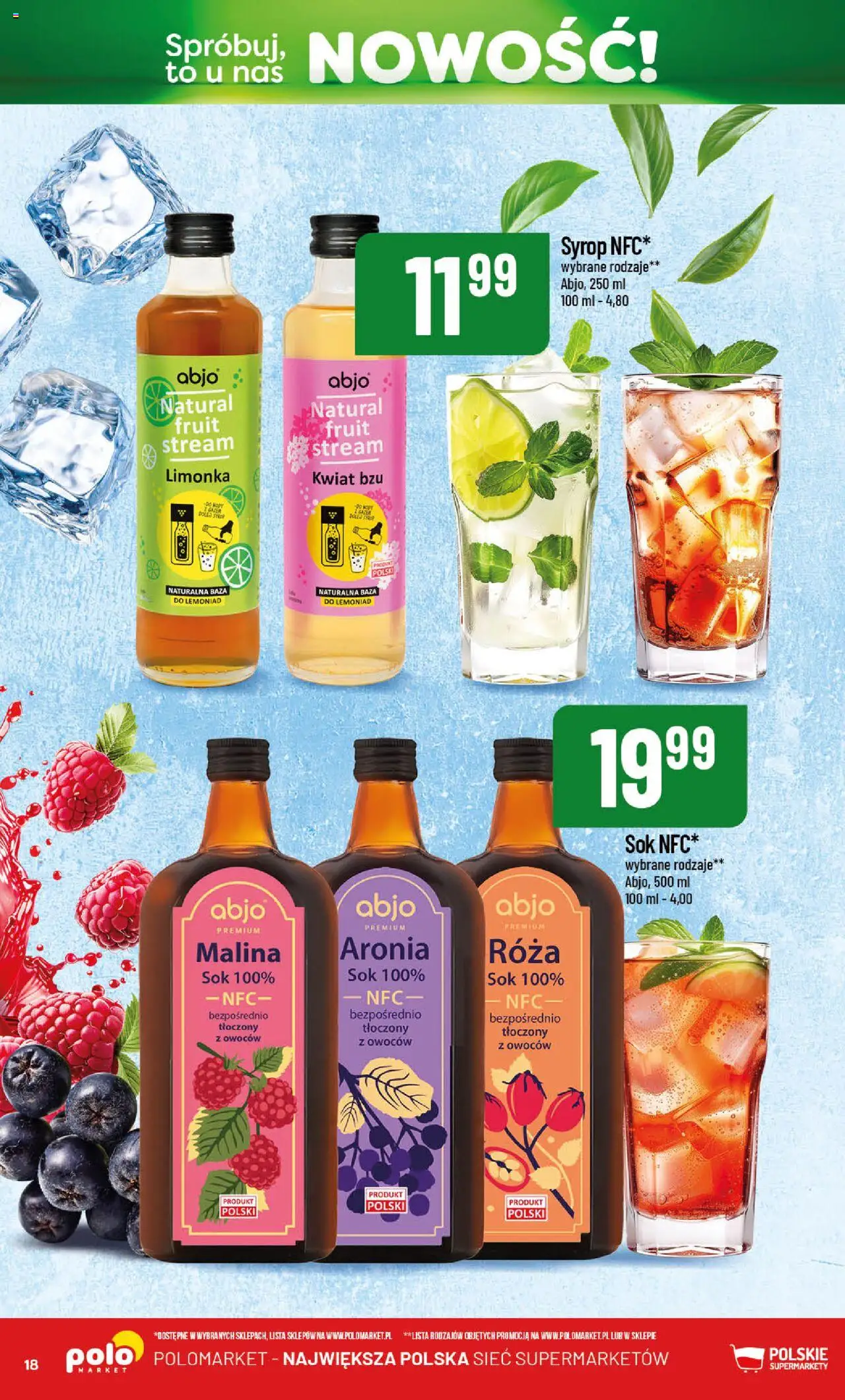 POLOmarket Gazetka - Nowości od 01.05.2025 | Strona: 18 | Produkty: Syrop, Limonka, Malina, Sok