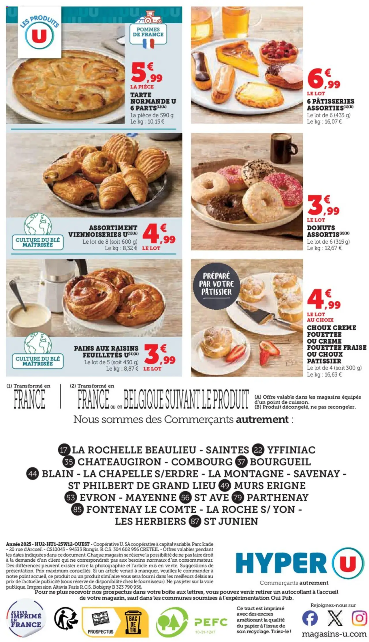  | Page: 8 | Produits: Fraise, Viennoiseries, Pommes, Crème fouettée