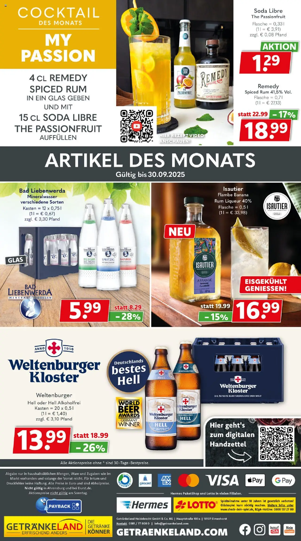 Getränkeland Prospekt 	 – gültig ab 15.09.2025 | Seite: 8