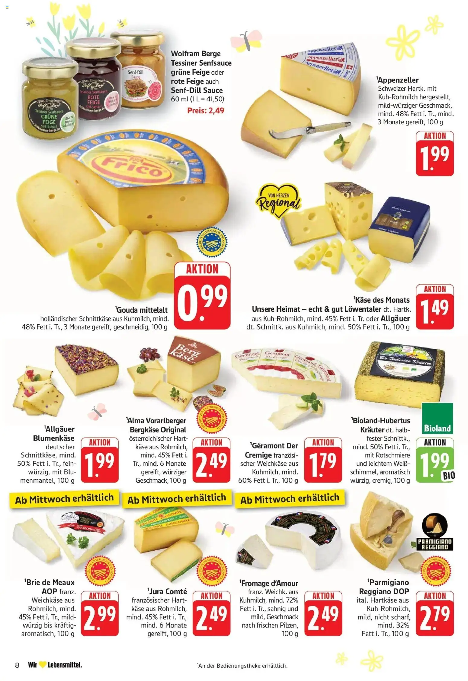 E center Prospekt Bad Bergzabern	 – gültig ab 29.03.2026 | Seite: 8 | Produkte: Geramont, Käse