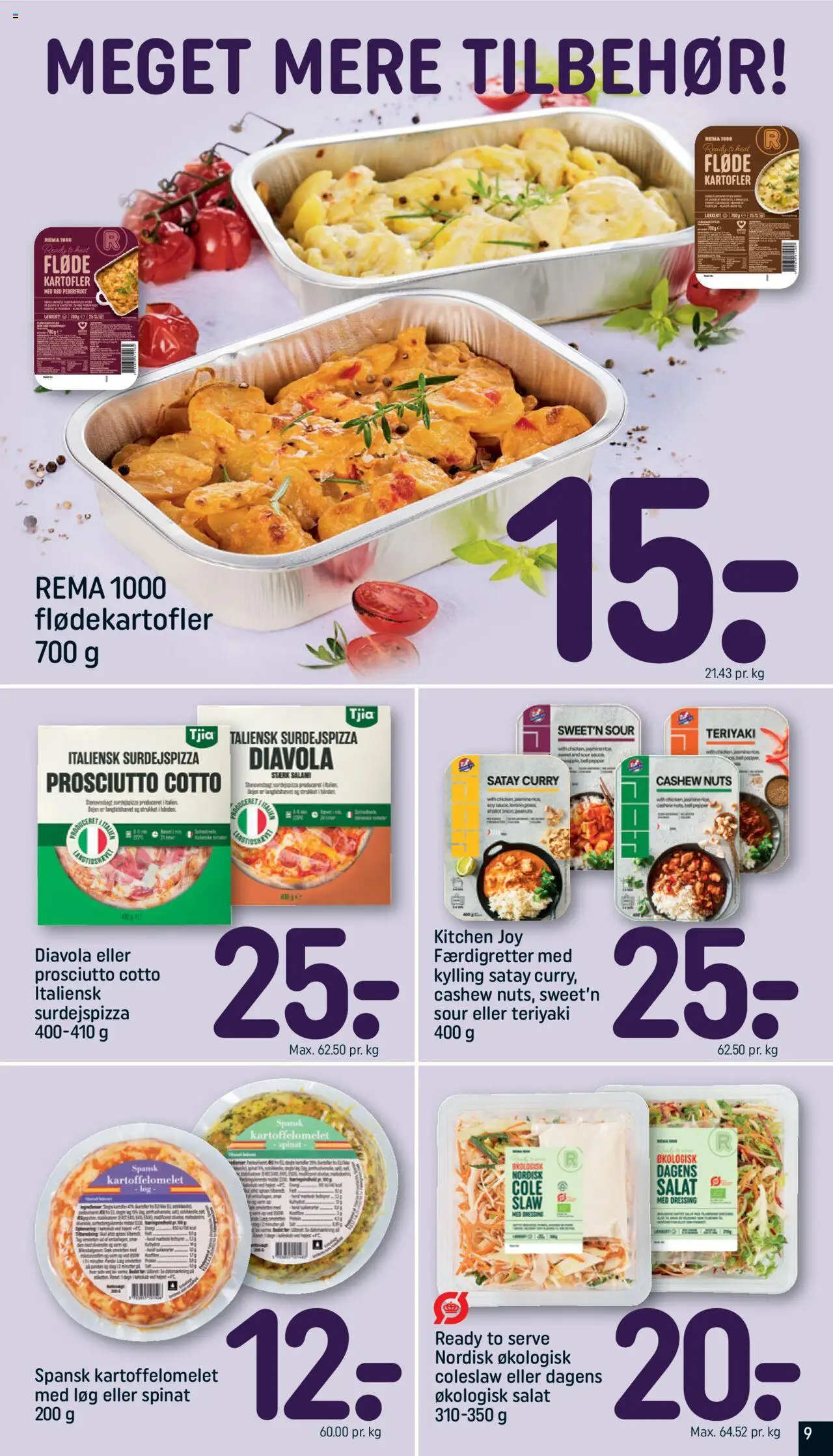 Rema 1000 Tilbudsavis gyldig fra 24.08.2025 | Side: 9 | Produkter: Fløde, Løg, Dressing, Peberfrugt
