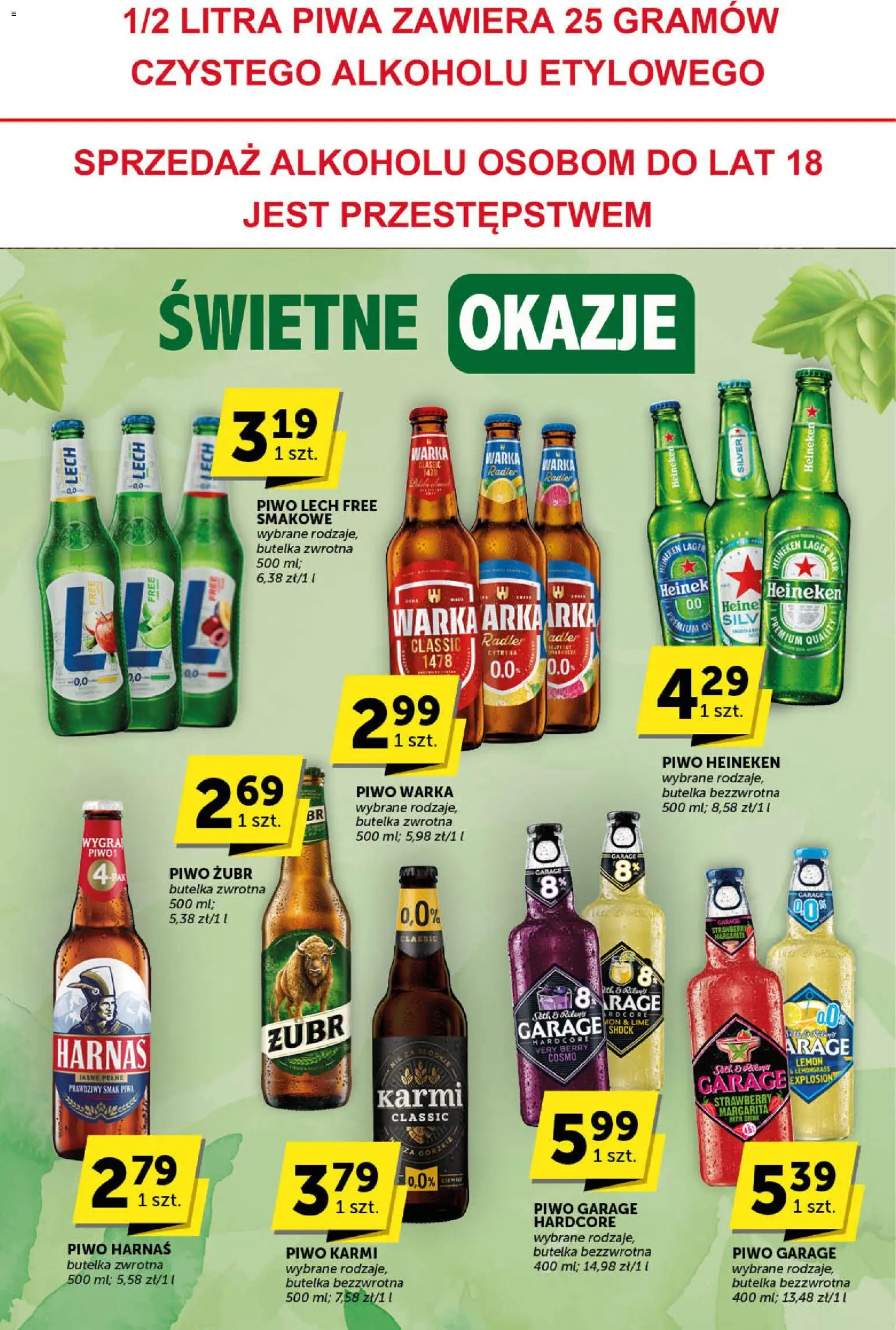Groszek Gazetka - Katalog od 08.01.2026 | Strona: 23 | Produkty: Piwo żubr, Warka, Piwo Warka, Harnaś